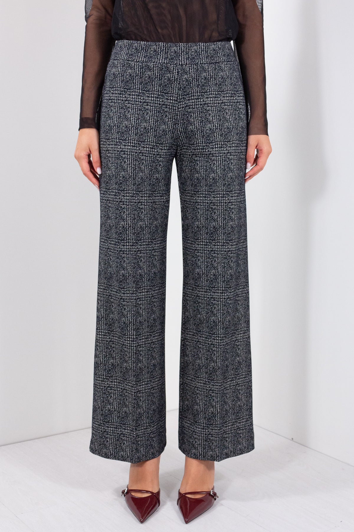PANTALONE PALAZZO JAQUARD