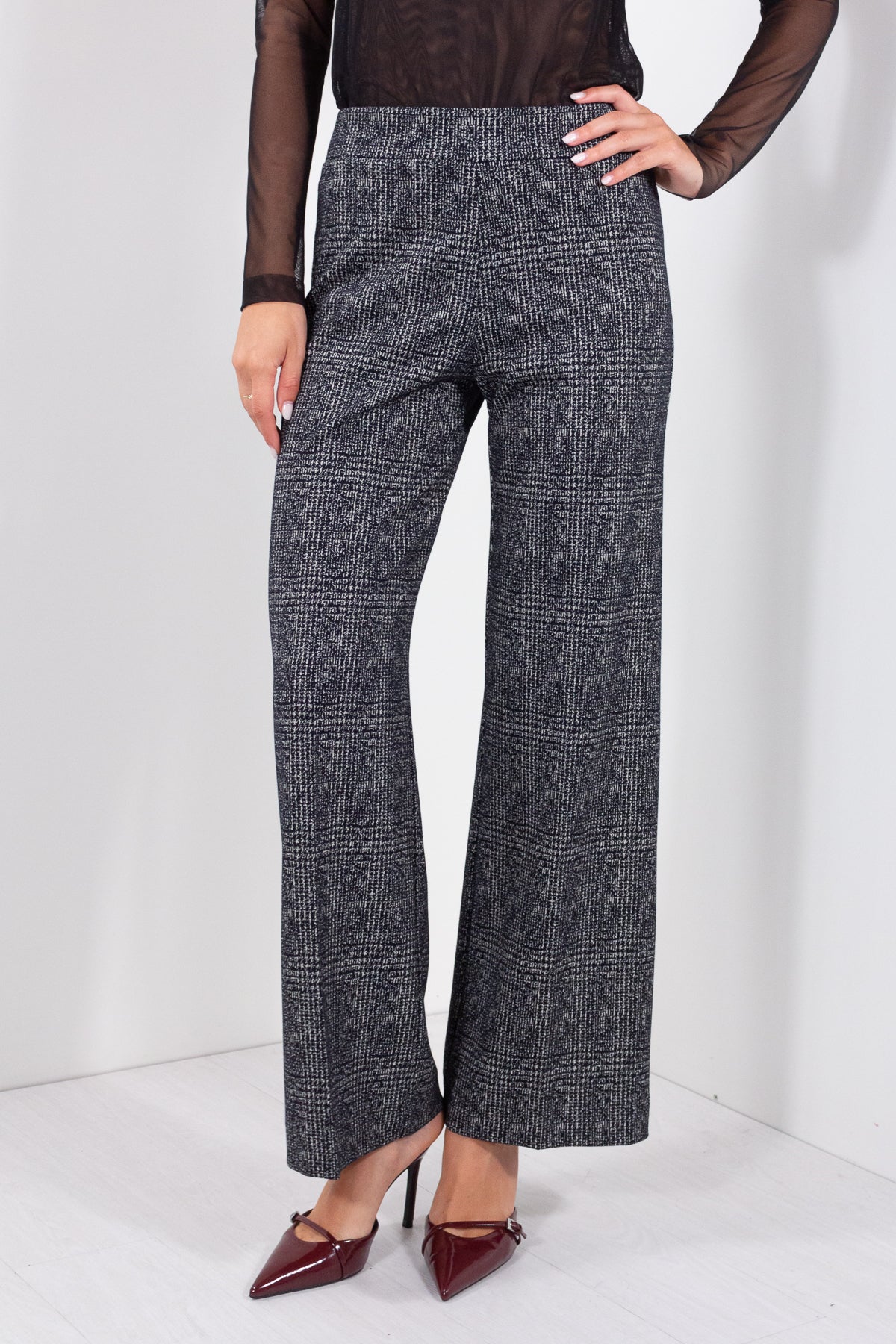 PANTALONE PALAZZO JAQUARD