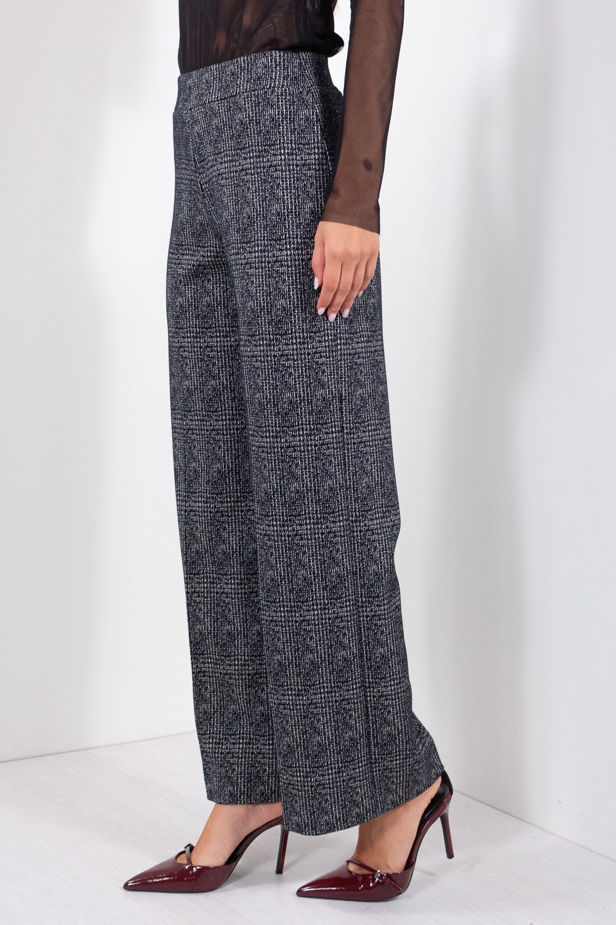 PANTALONE PALAZZO JAQUARD