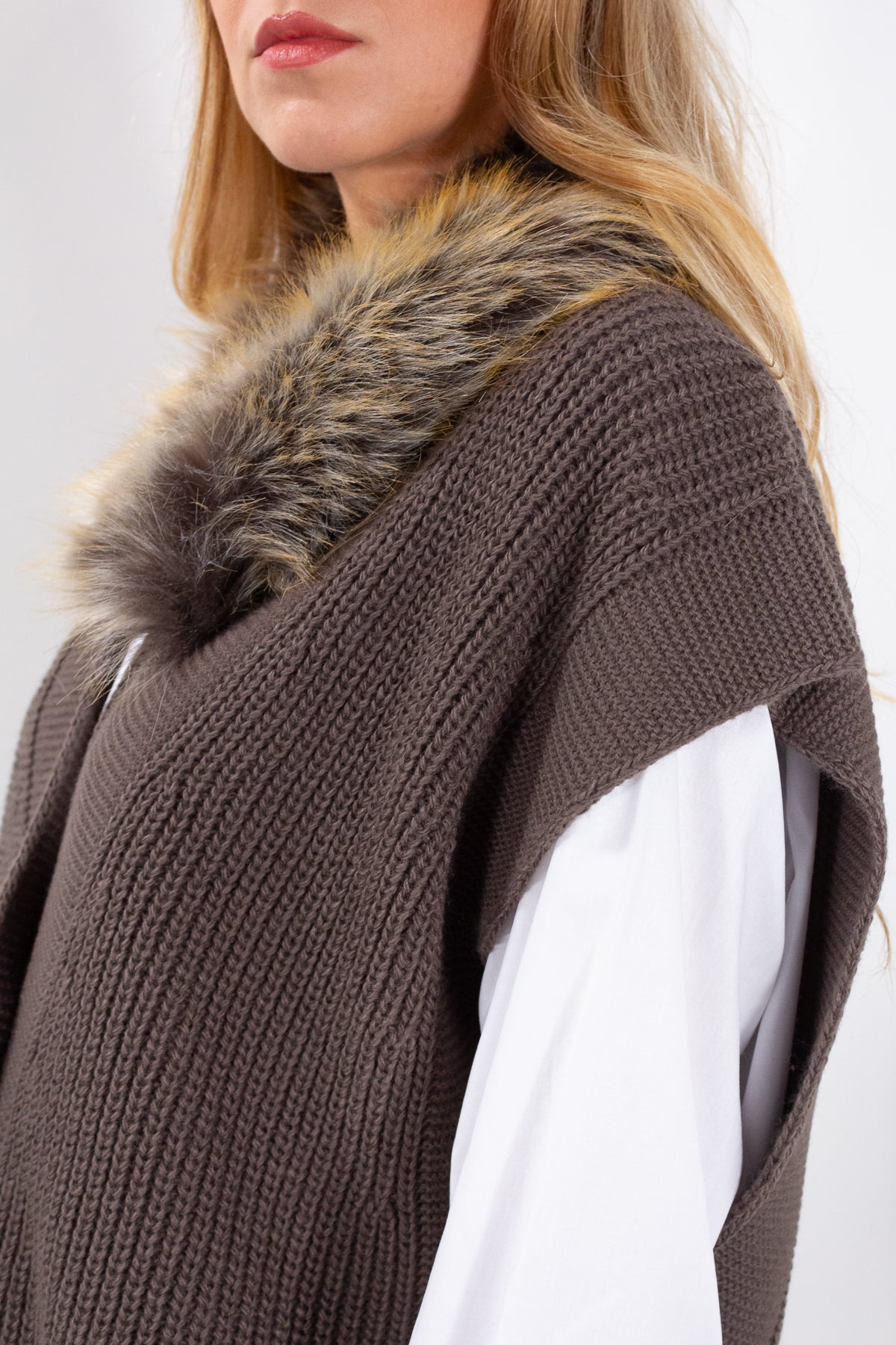 GILET COLLO PELO