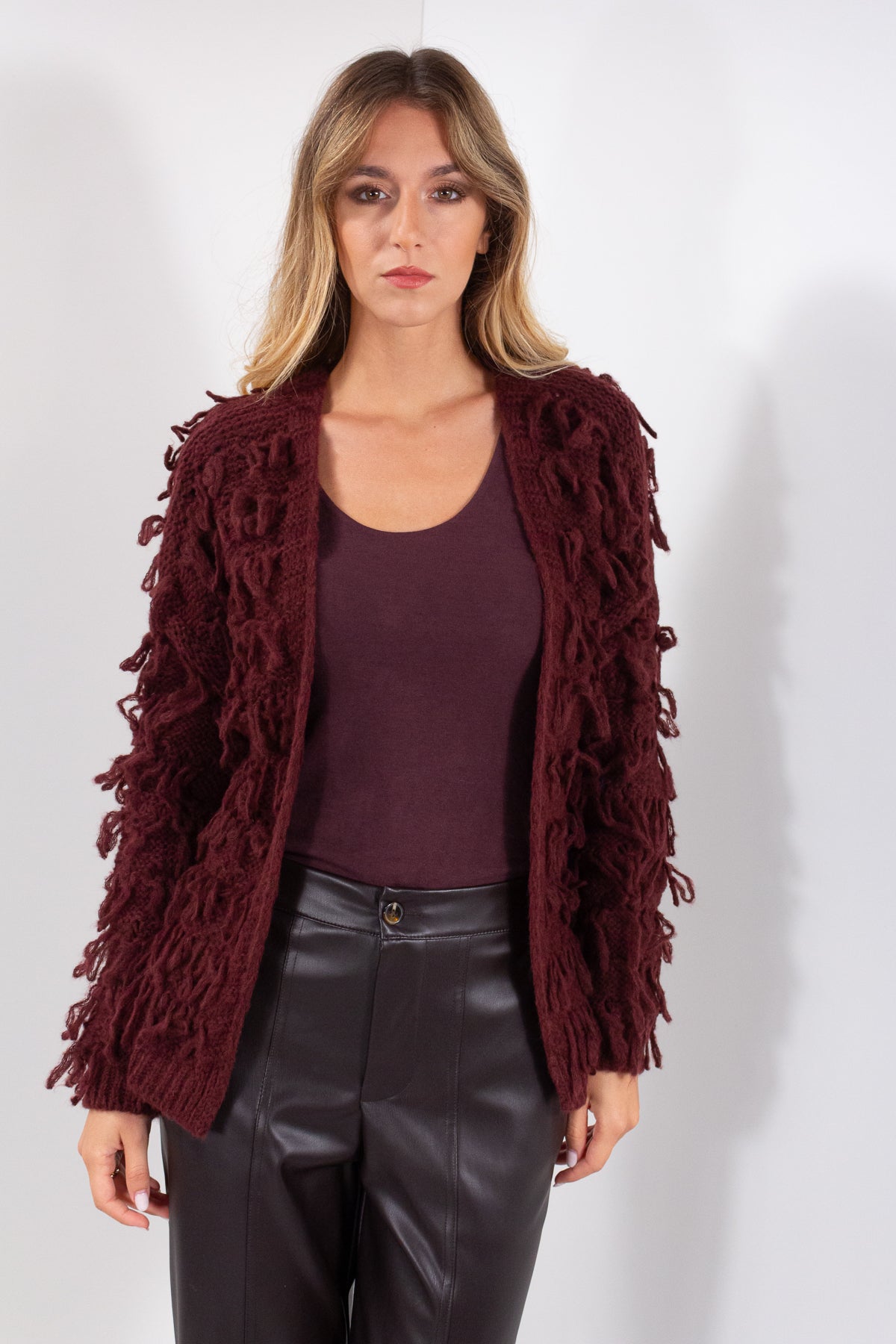 CARDIGAN NODI SFRANGIATO