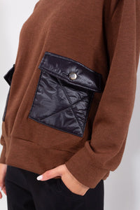 MAGLIA TASCHE TRAPUNTATE