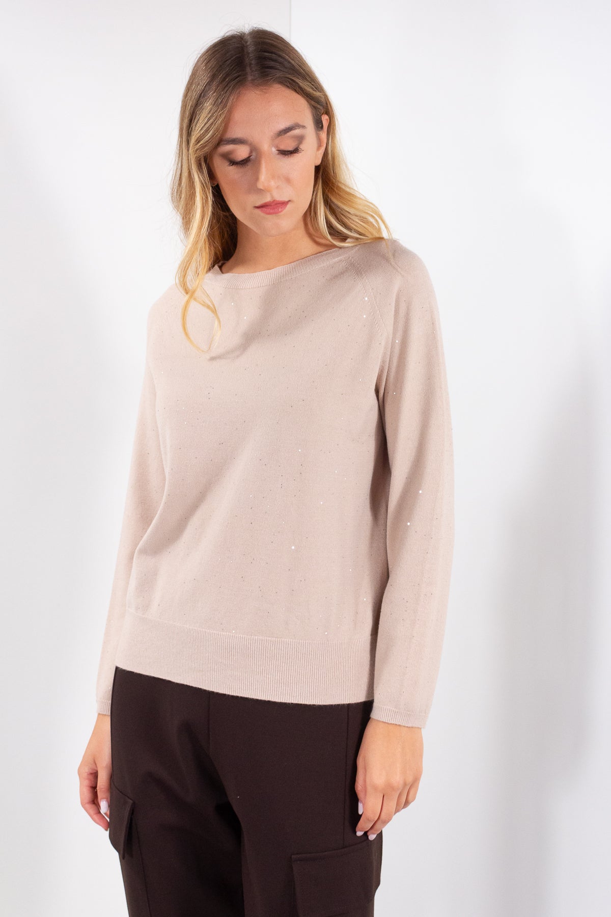 MAGLIA SCATOLA MICROPAILLETTES