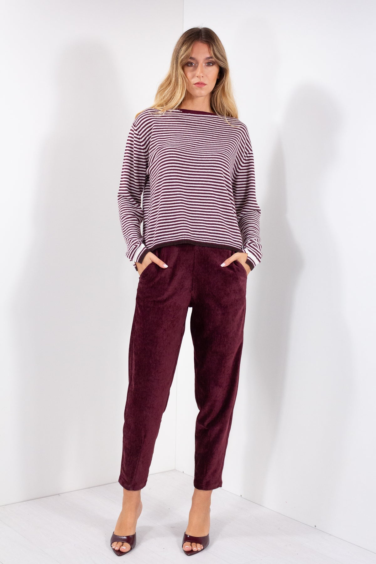 PANTALONE OVETTO BENGALINA VELLUTO