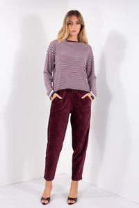 PANTALONE OVETTO BENGALINA VELLUTO