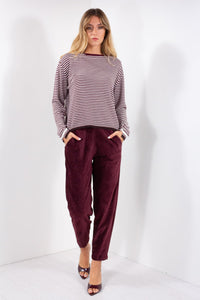 PANTALONE OVETTO BENGALINA VELLUTO