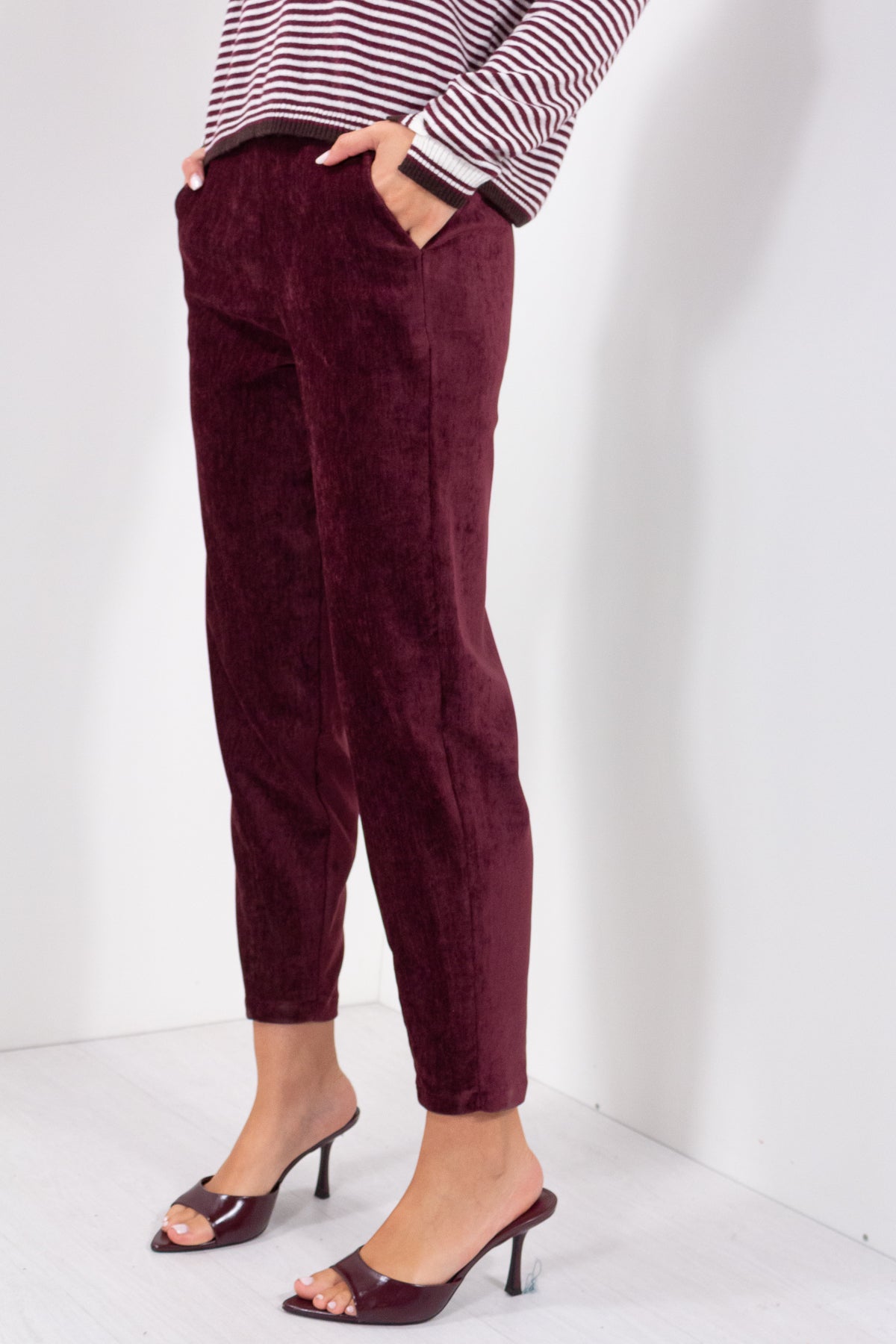 PANTALONE OVETTO BENGALINA VELLUTO