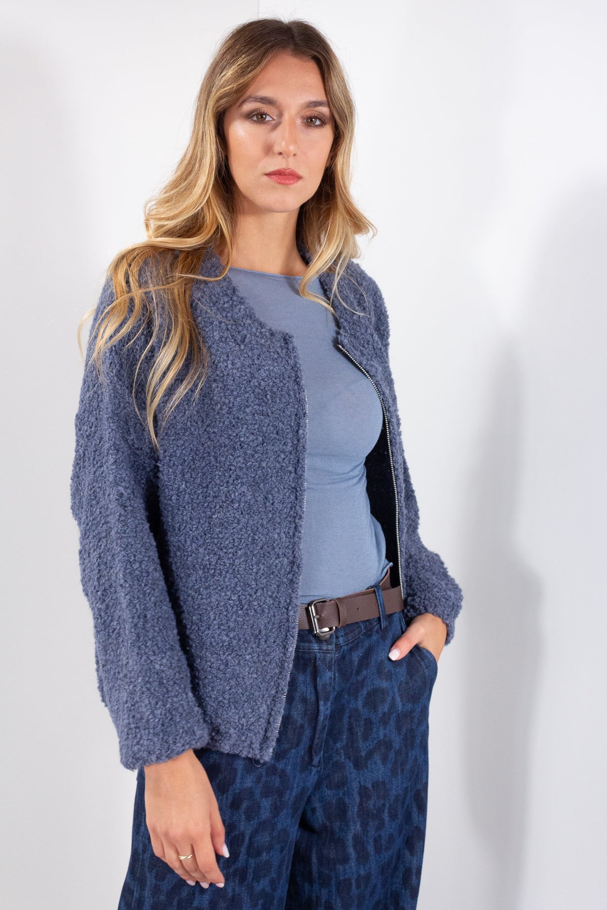 GIUBBINO ZIP BOUCLE'