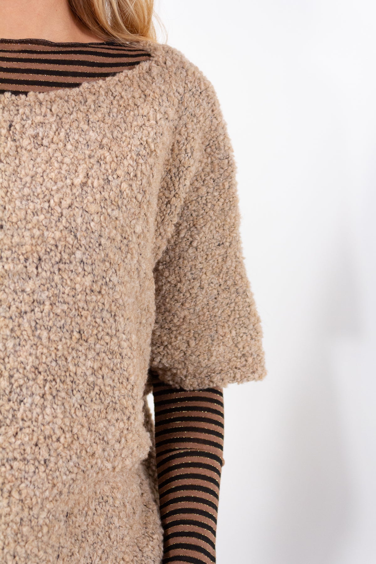 MAGLIA KIMONO 3/4 BOUCLE'