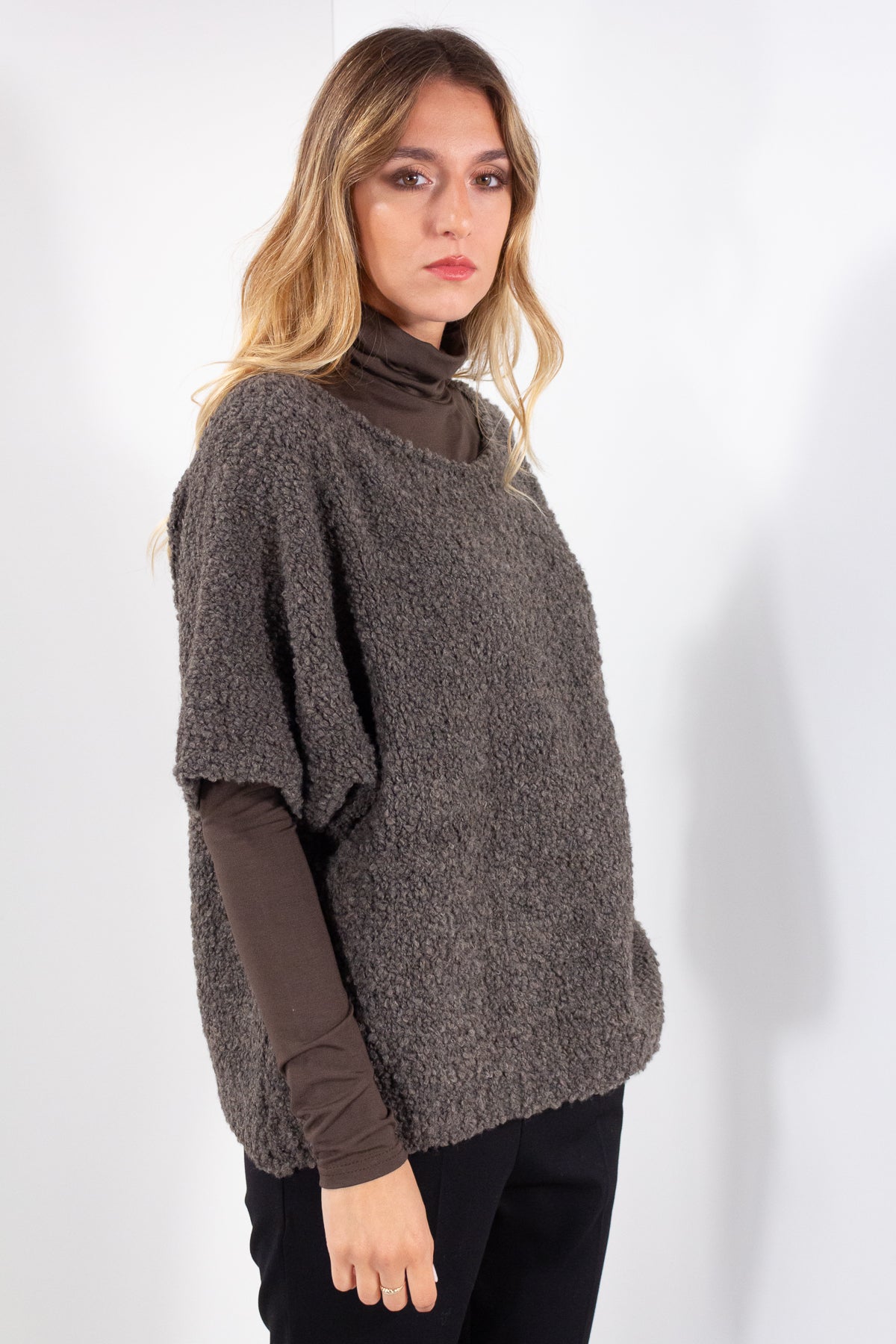 MAGLIA KIMONO 3/4 BOUCLE'