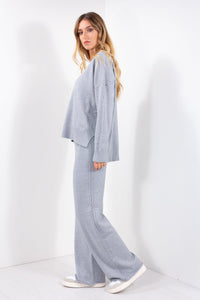 COMPLETO PANTALONE + MAGLIA TRECCIA