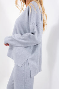 COMPLETO PANTALONE + MAGLIA TRECCIA