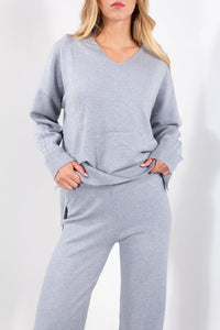 COMPLETO PANTALONE + MAGLIA TRECCIA
