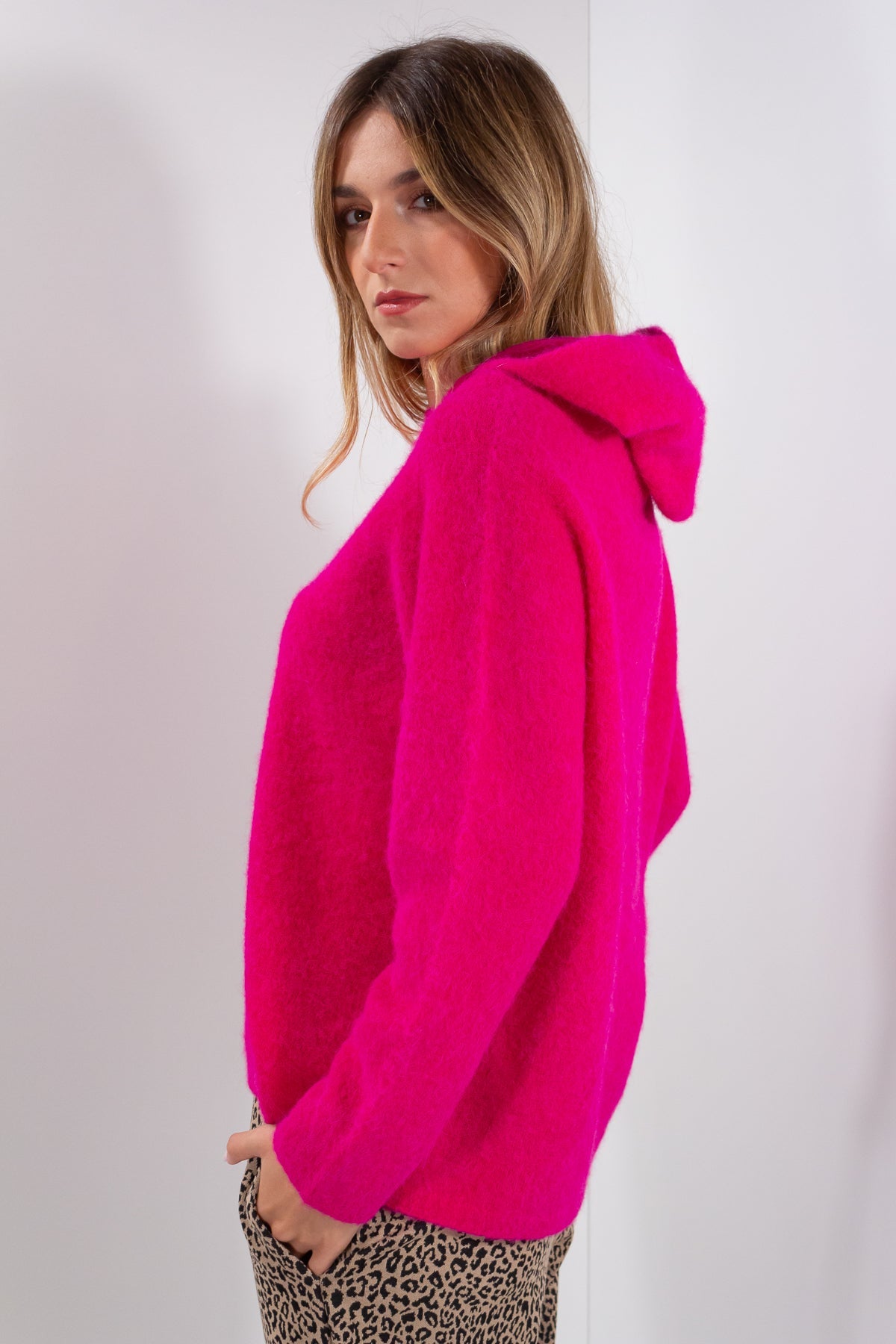 MAGLIA CAPPUCCIO BABY ALPACA