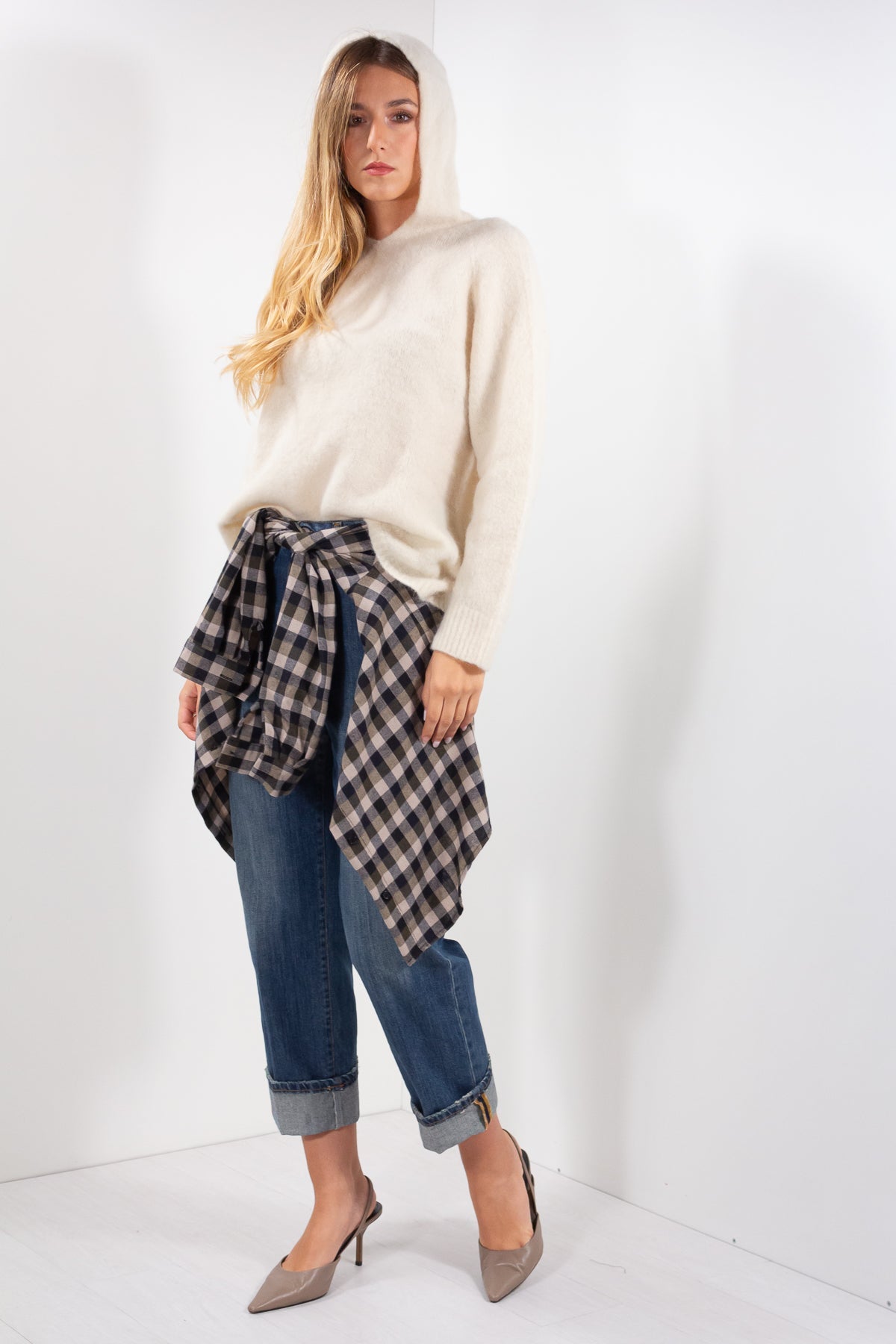 MAGLIA CAPPUCCIO BABY ALPACA