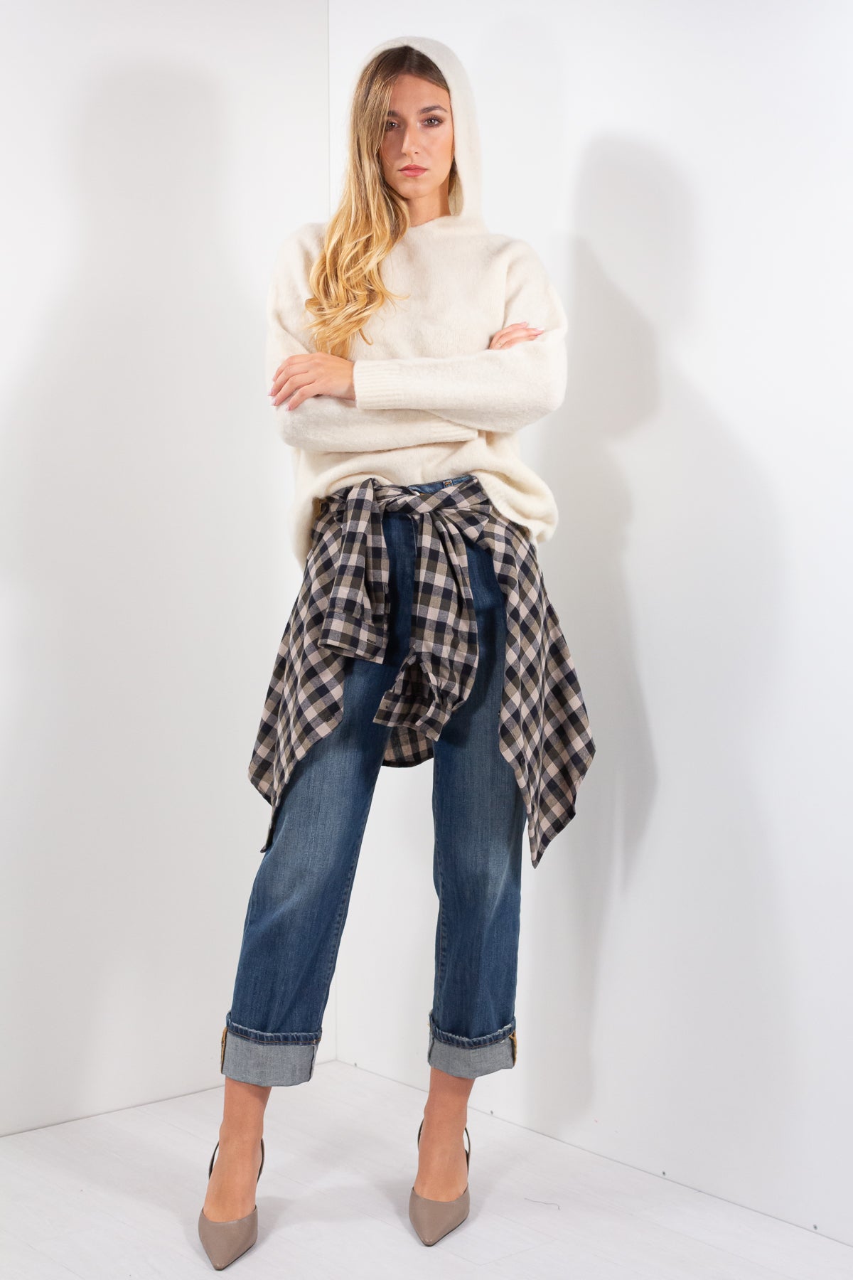 MAGLIA CAPPUCCIO BABY ALPACA