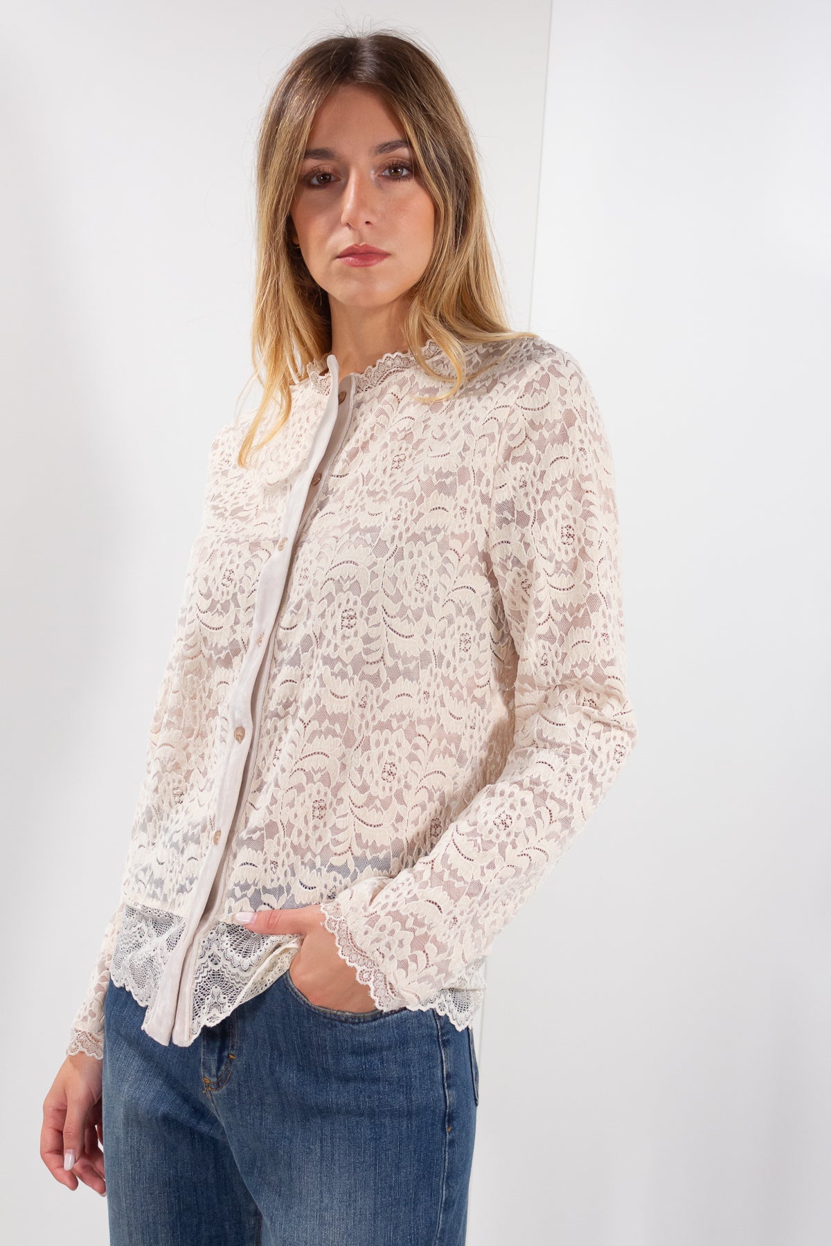 CAMICIA IN PIZZO + CINIGLIA