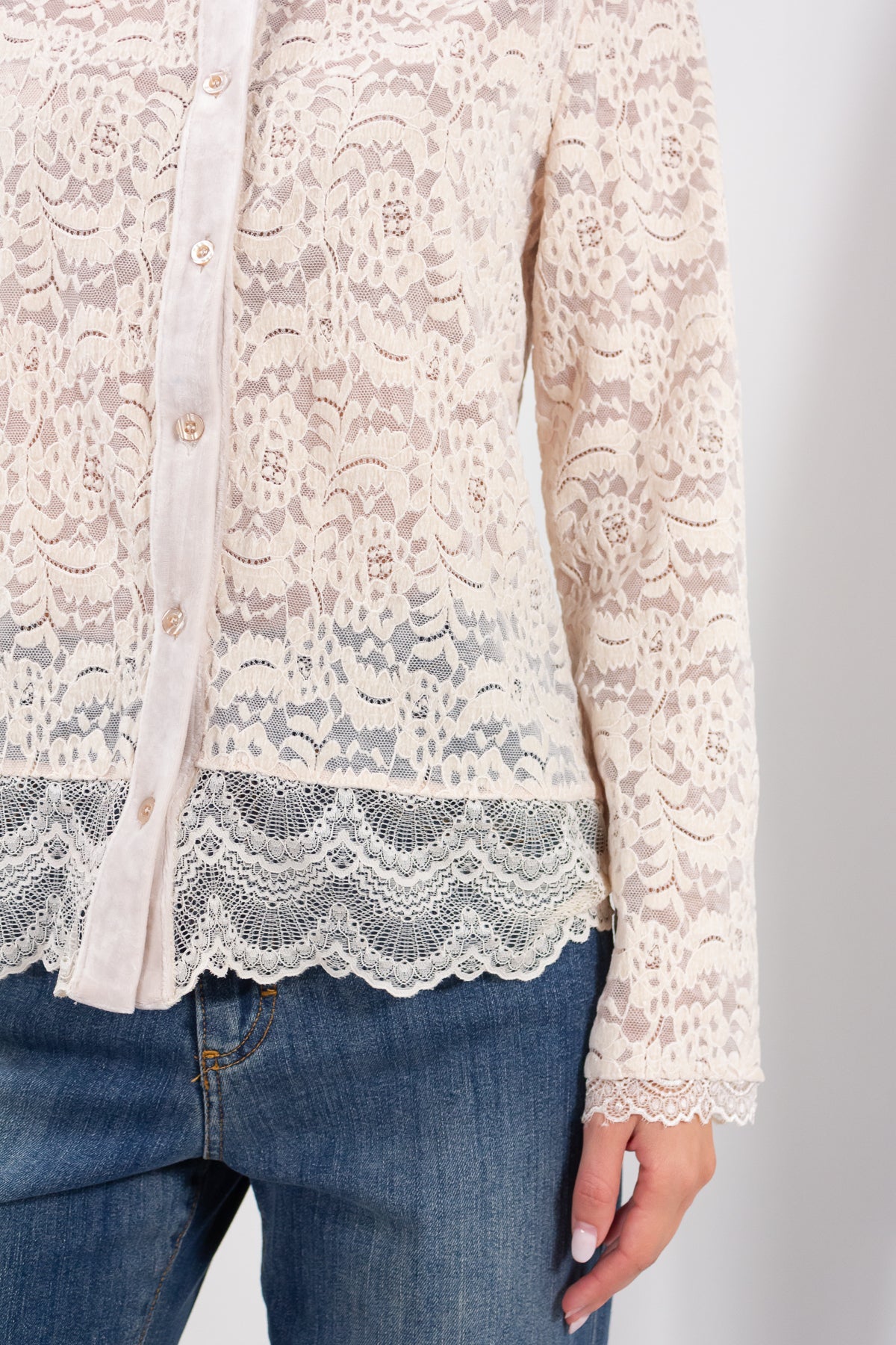 CAMICIA IN PIZZO + CINIGLIA