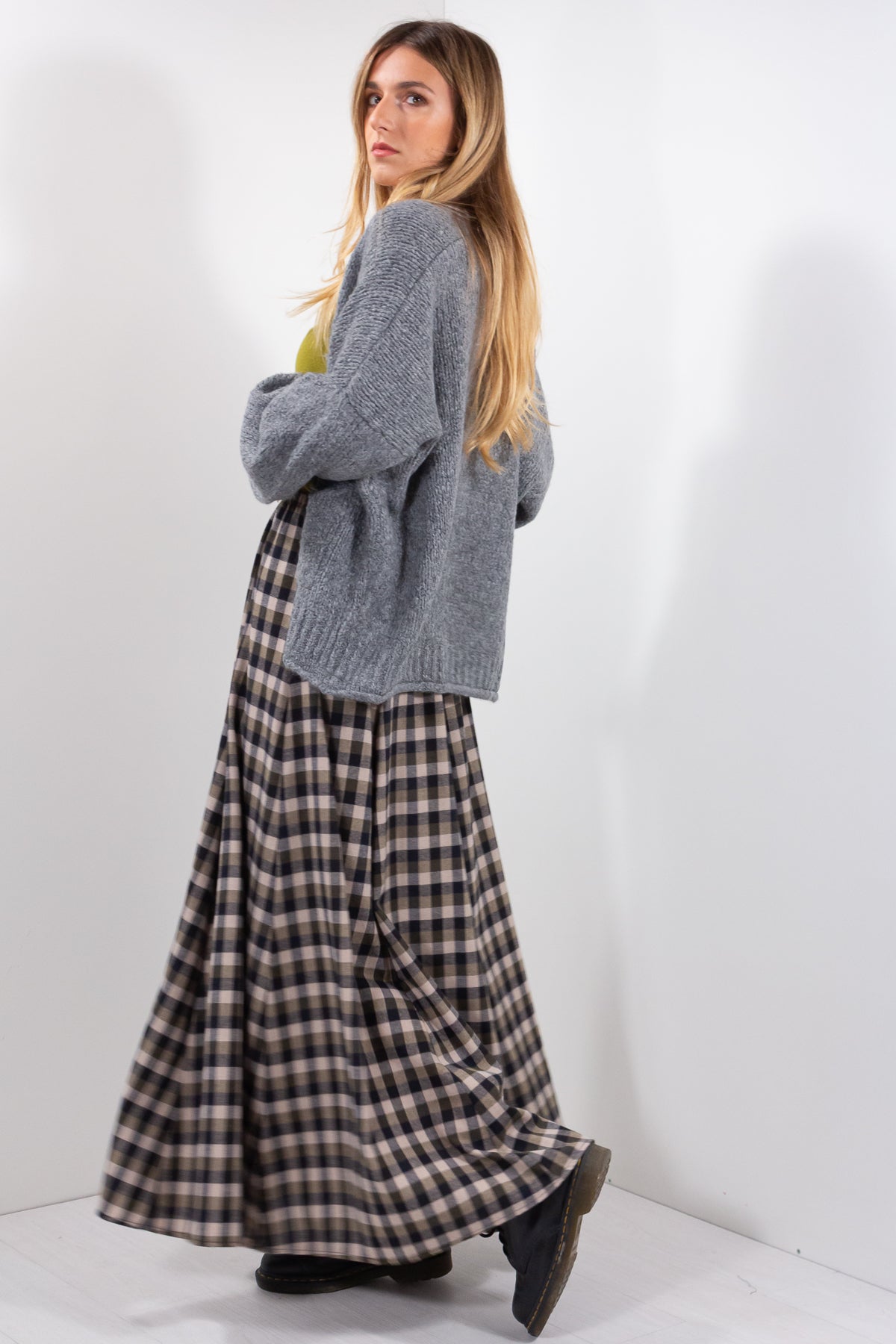 GONNA A RUOTA CHECK FLANELLA