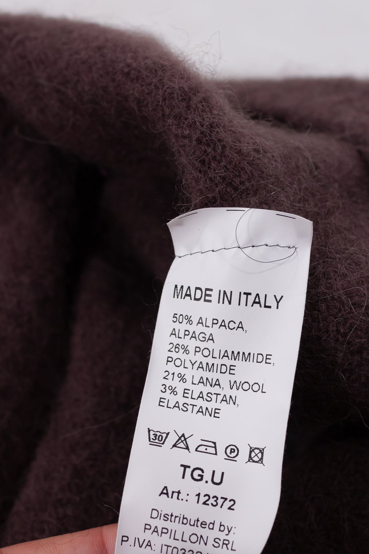 MAGLIA CAPPUCCIO BABY ALPACA
