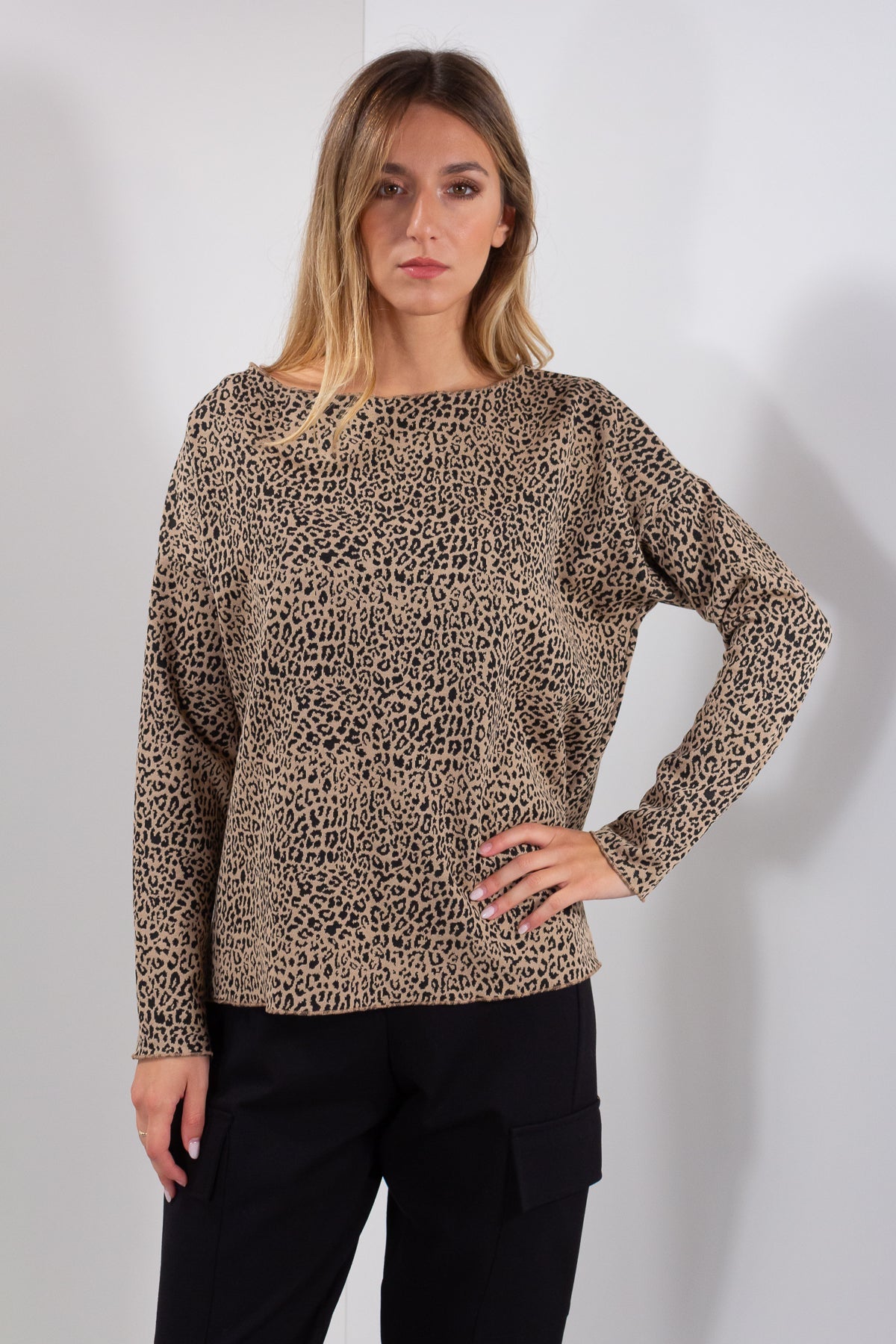 MAGLIA KIMONO MACULATO