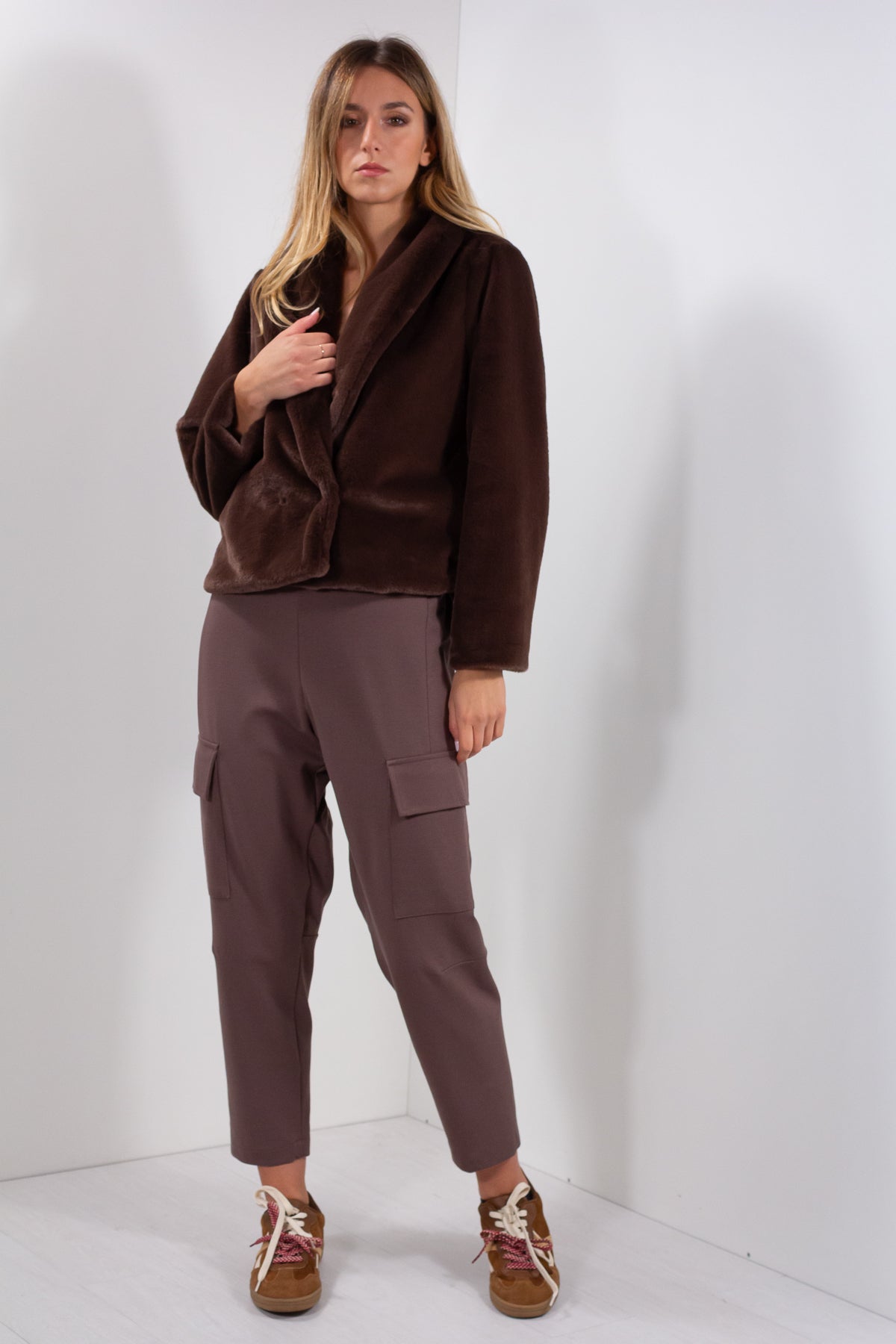 GIACCA PELLICCIA ECO CASTORO