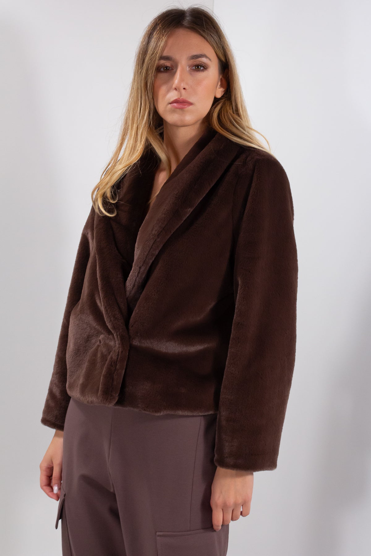 GIACCA PELLICCIA ECO CASTORO