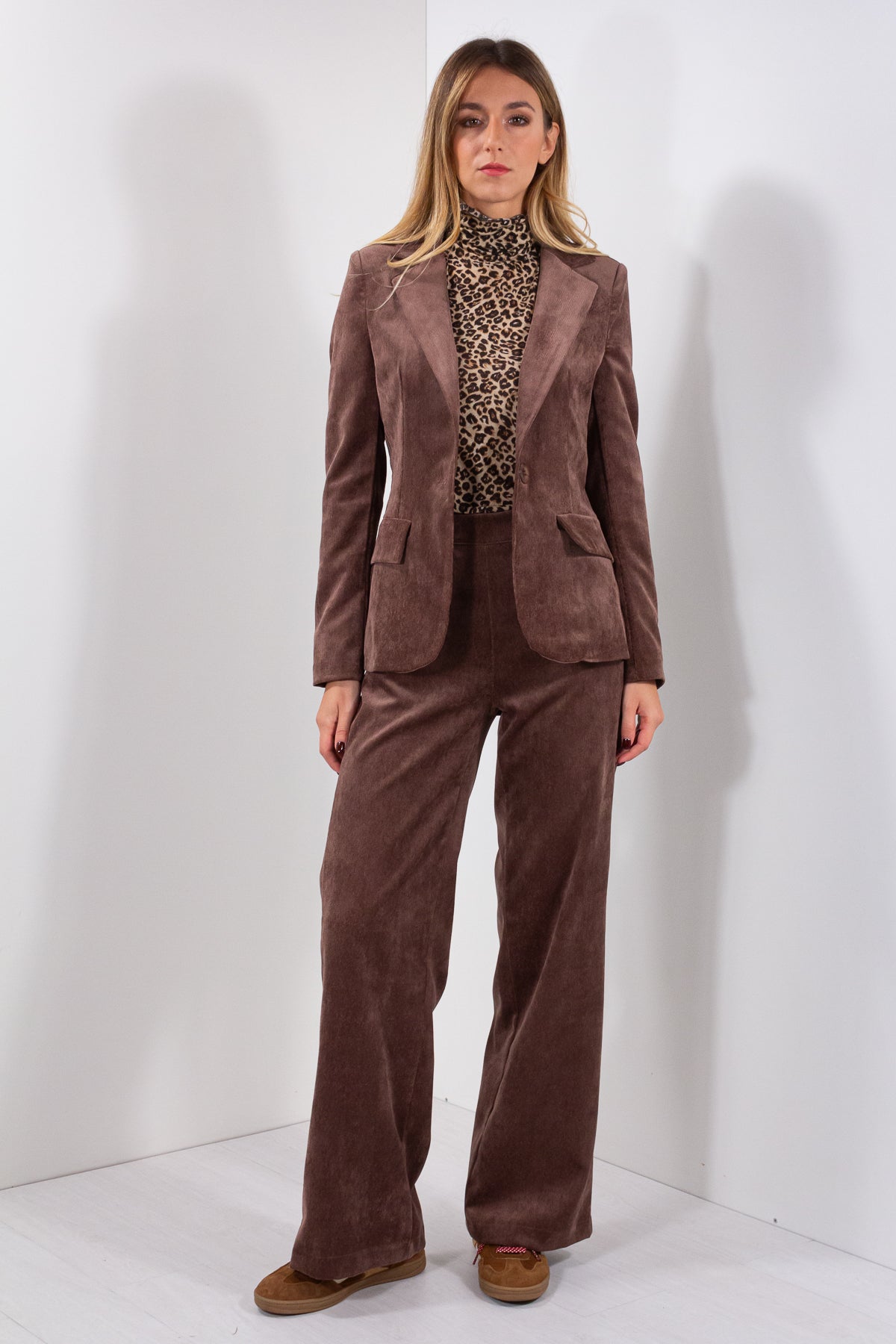 COMPLETO VELLUTO MILLE RIGHE