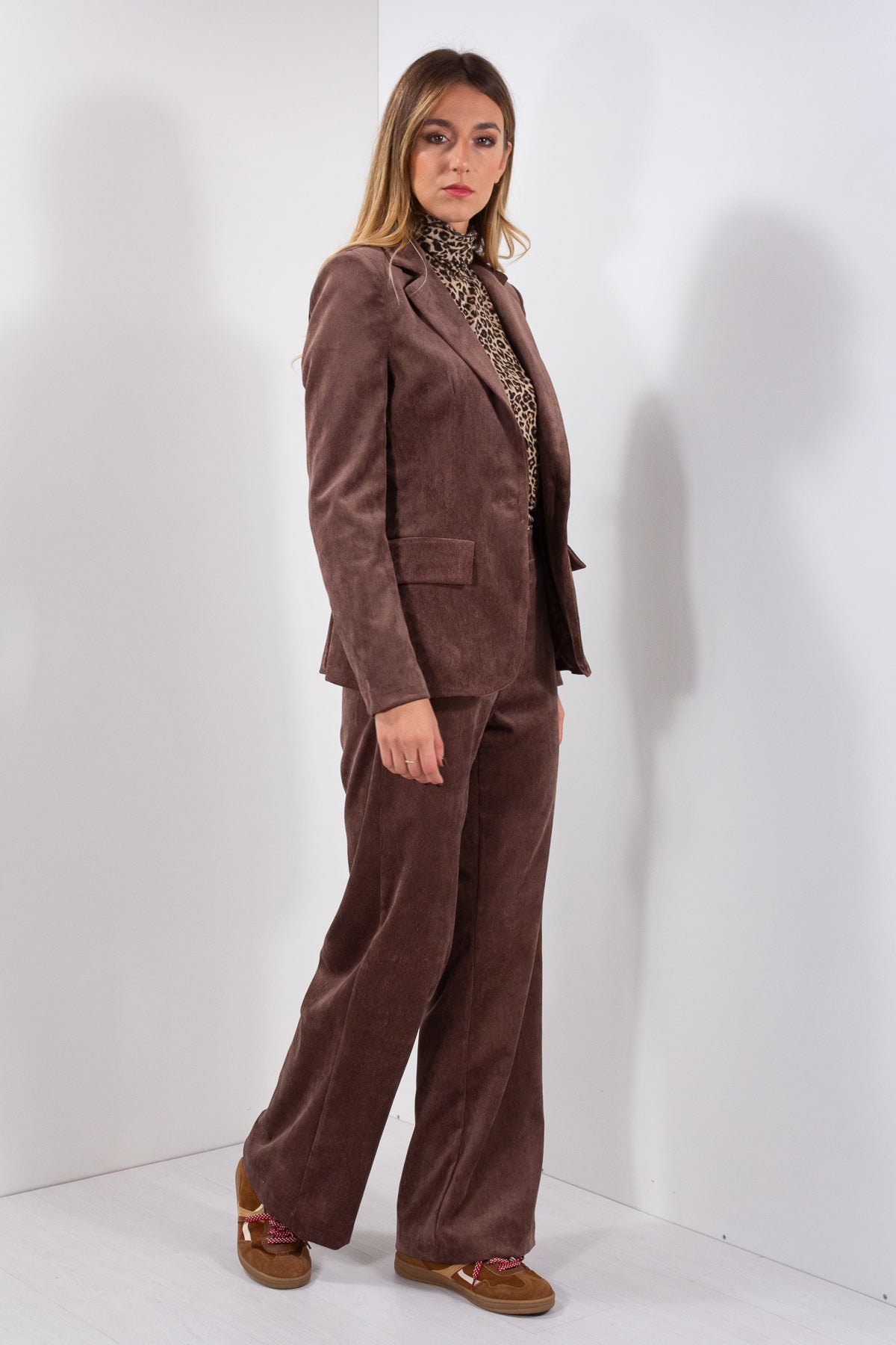 COMPLETO VELLUTO MILLE RIGHE