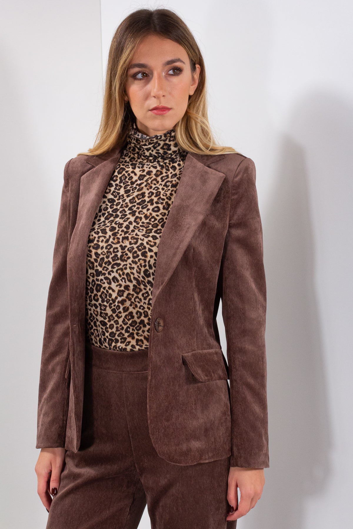 COMPLETO VELLUTO MILLE RIGHE