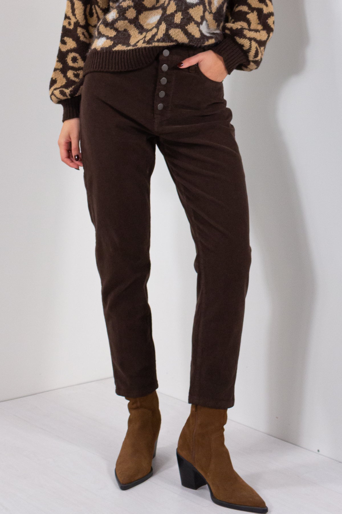 PANTALONE BOYFRIEND VELLUTO