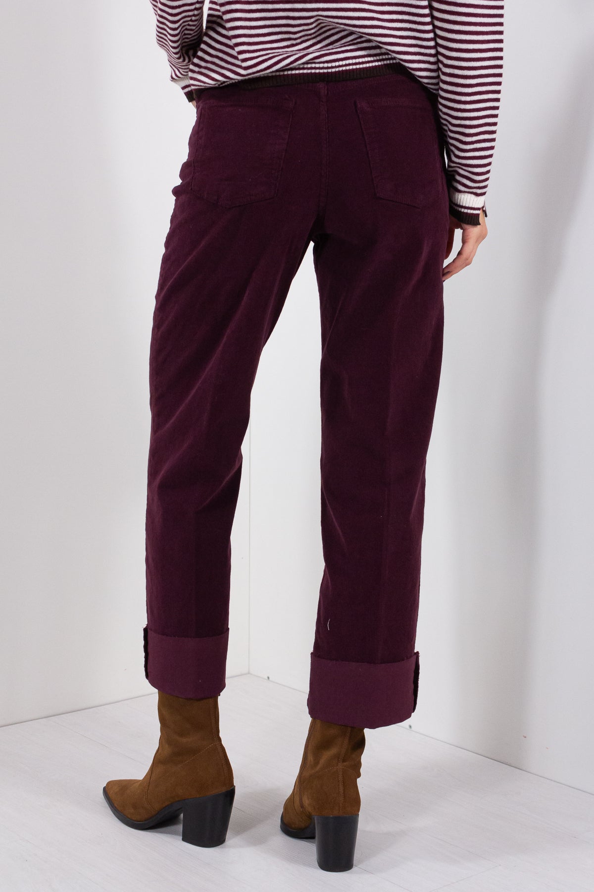 PANTALONE RISVOLTONE VELLUTO