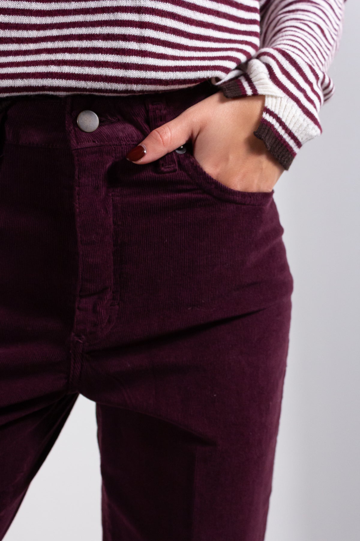 PANTALONE RISVOLTONE VELLUTO