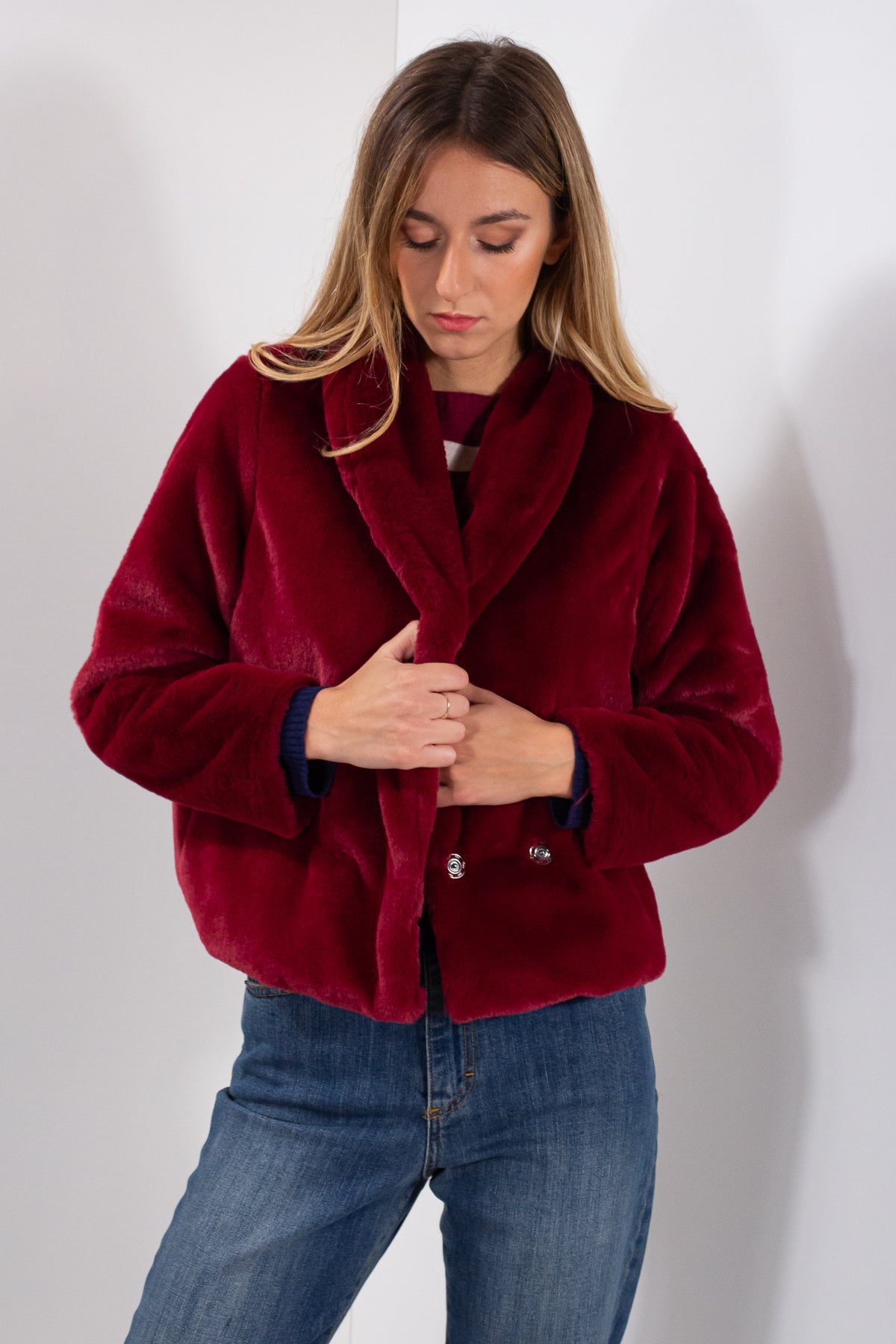 GIACCA PELLICCIA ECO CASTORO