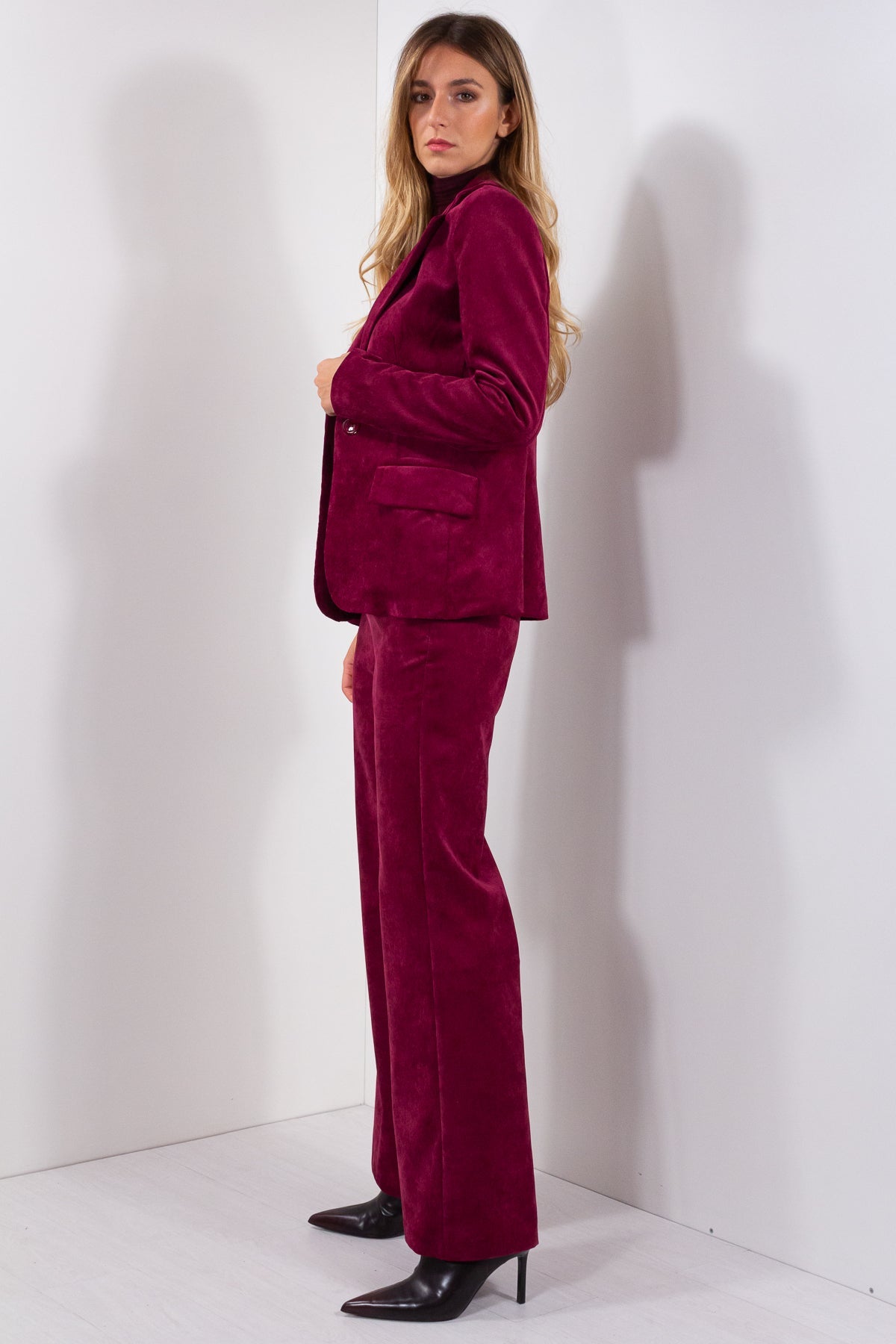 COMPLETO VELLUTO MILLE RIGHE