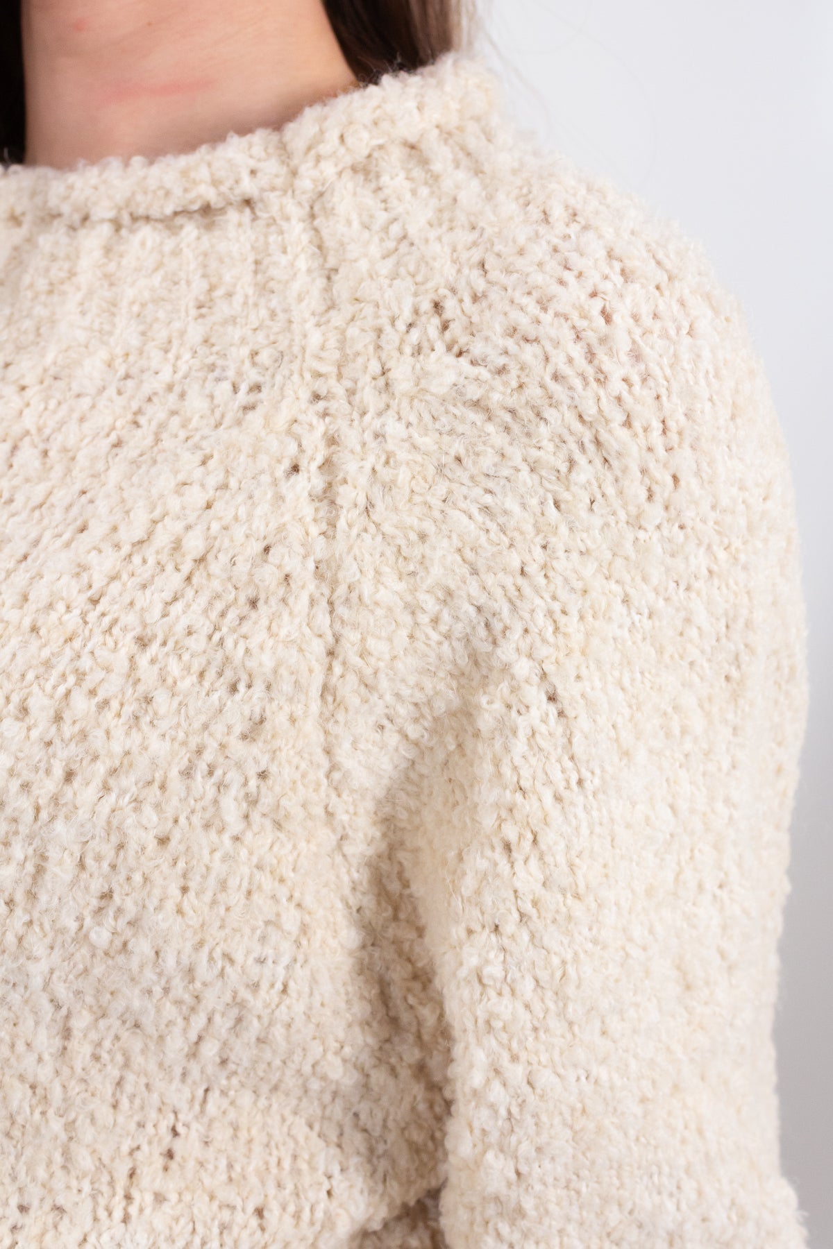 MAGLIA GIROCOLLO BOUCLE'