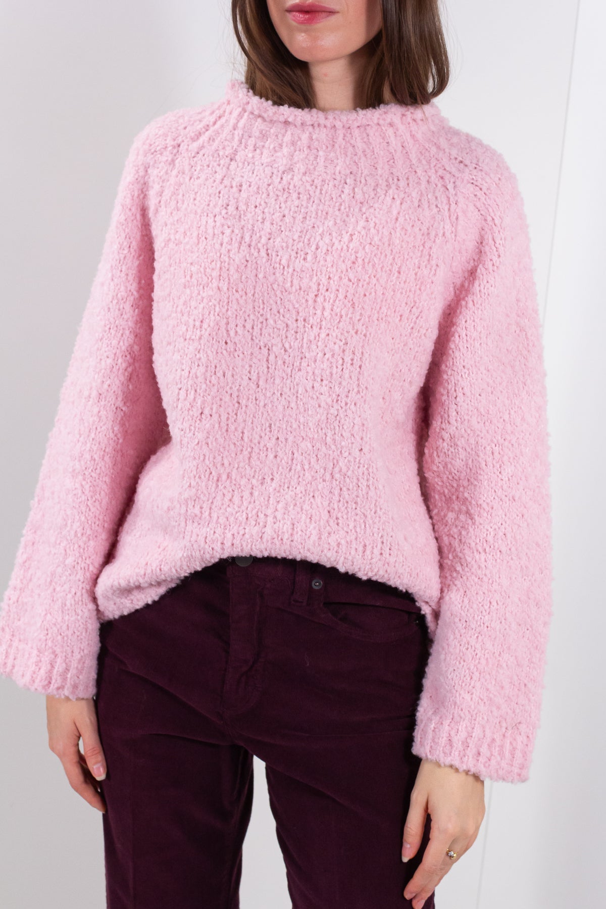 MAGLIA GIROCOLLO BOUCLE'