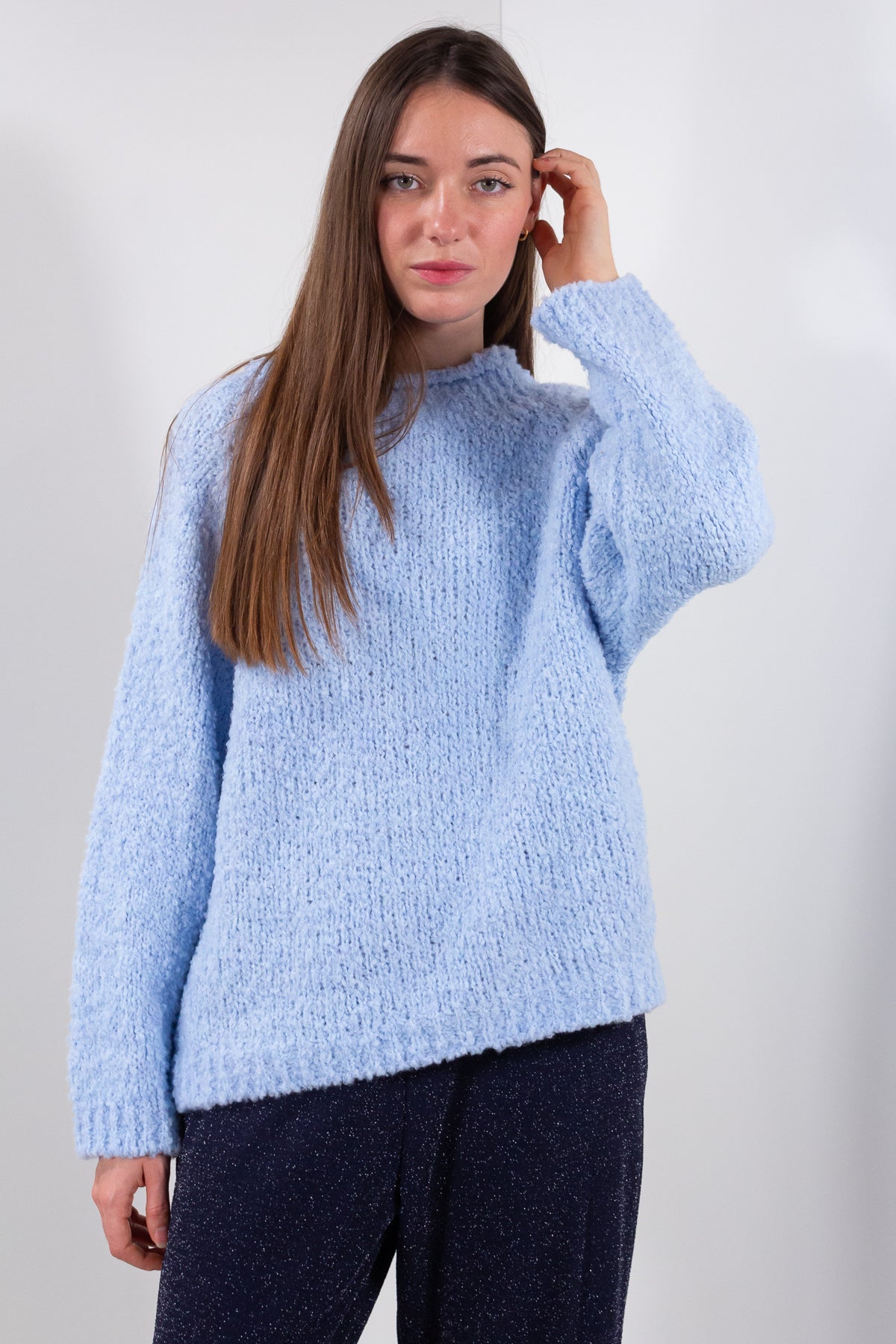 MAGLIA GIROCOLLO BOUCLE'