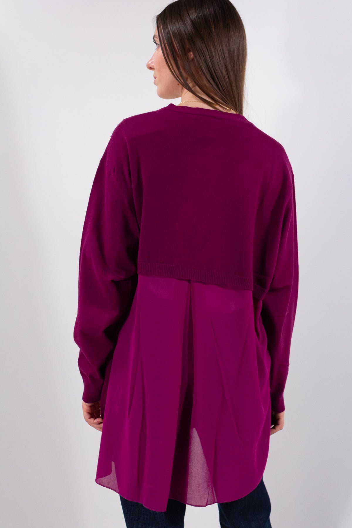 CARDIGAN OVER+ GEORGETTE