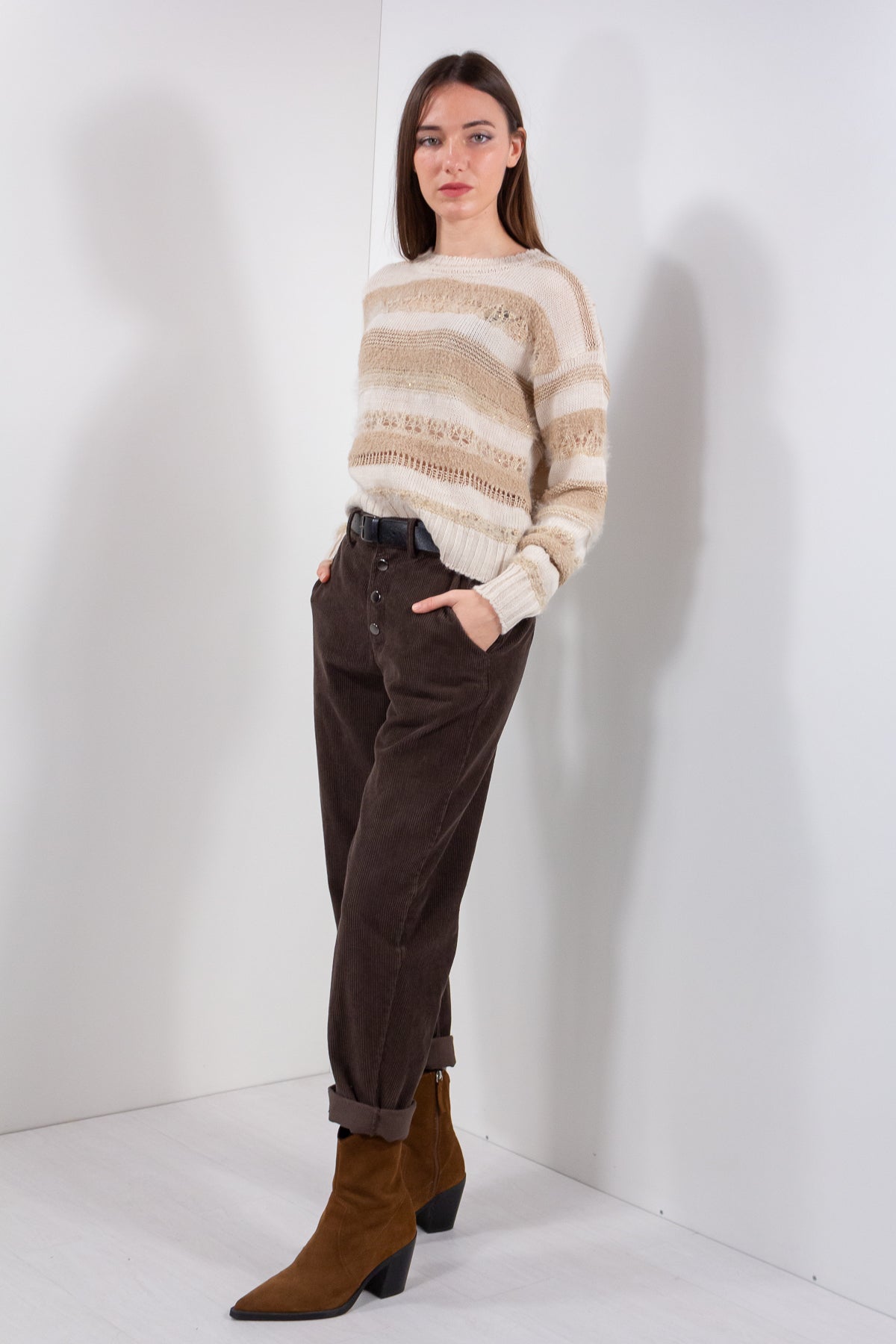 PANTALONE VELLUTO 500RIGHE