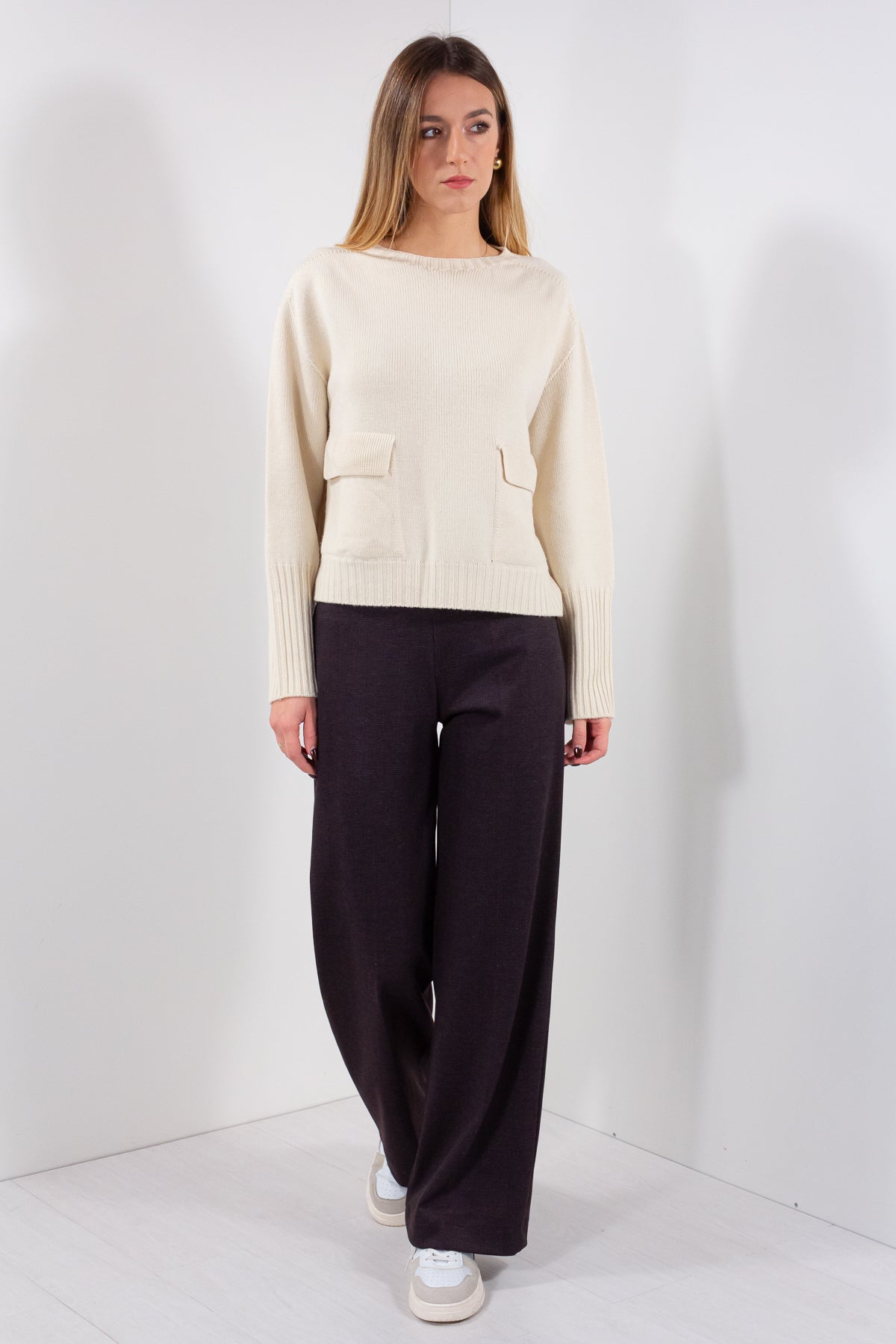 PANTALONE PALAZZO QUADRI