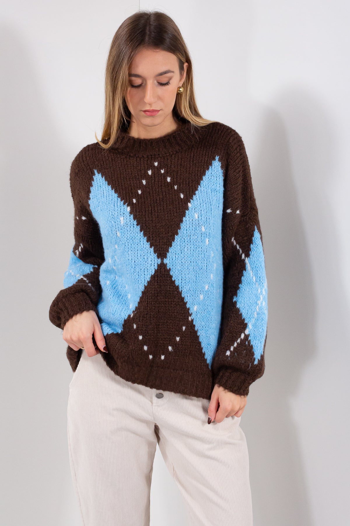 MAGLIA BOUCLE' LOSANGHE