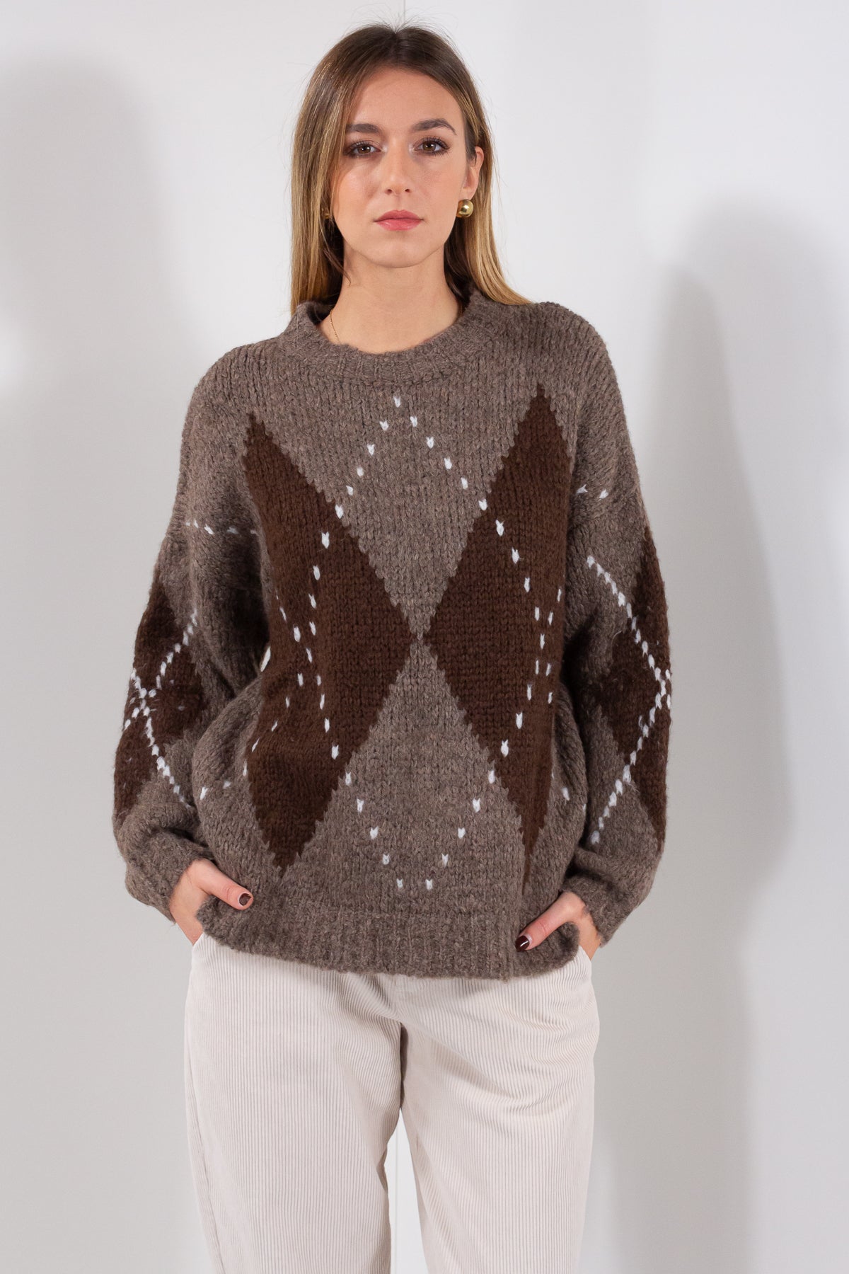 MAGLIA BOUCLE' LOSANGHE