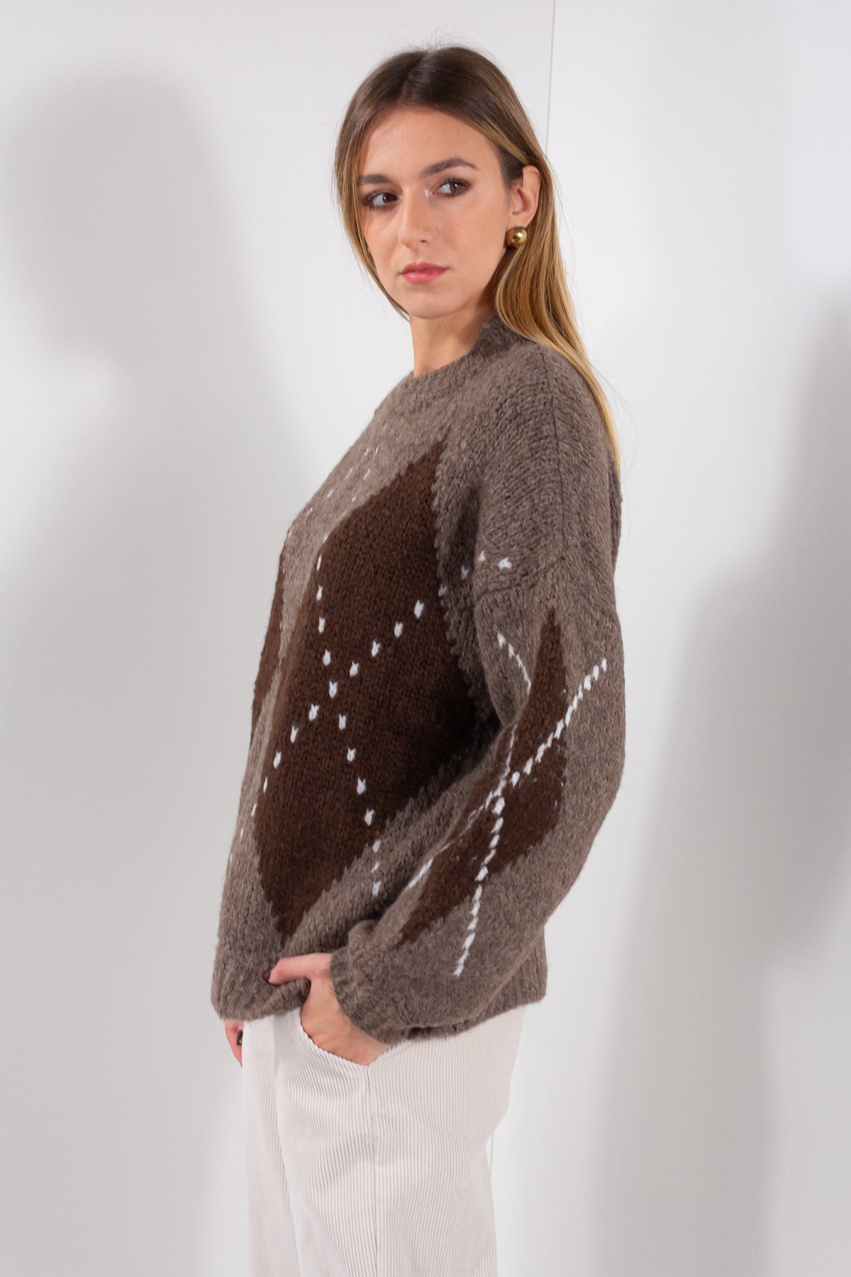 MAGLIA BOUCLE' LOSANGHE