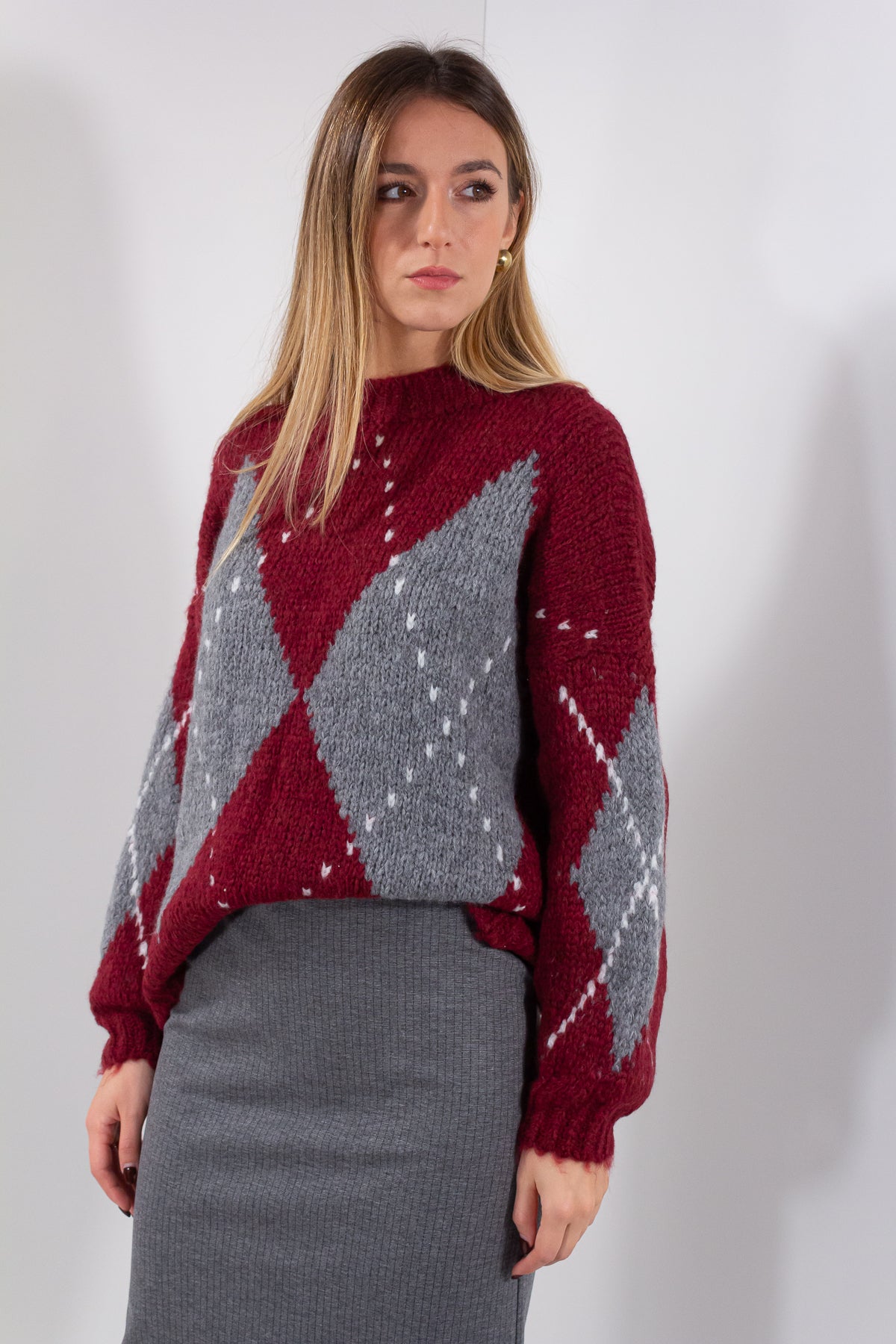 MAGLIA BOUCLE' LOSANGHE