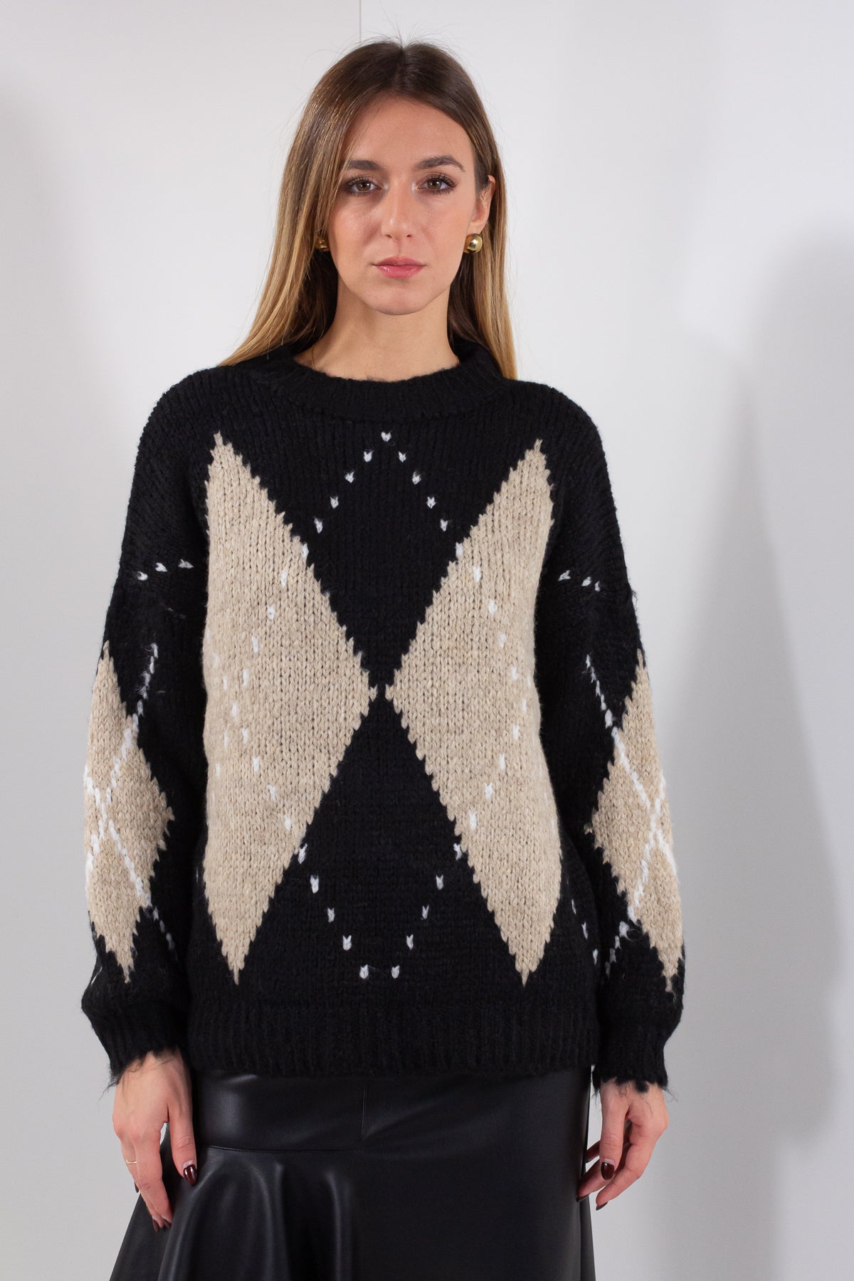 MAGLIA BOUCLE' LOSANGHE