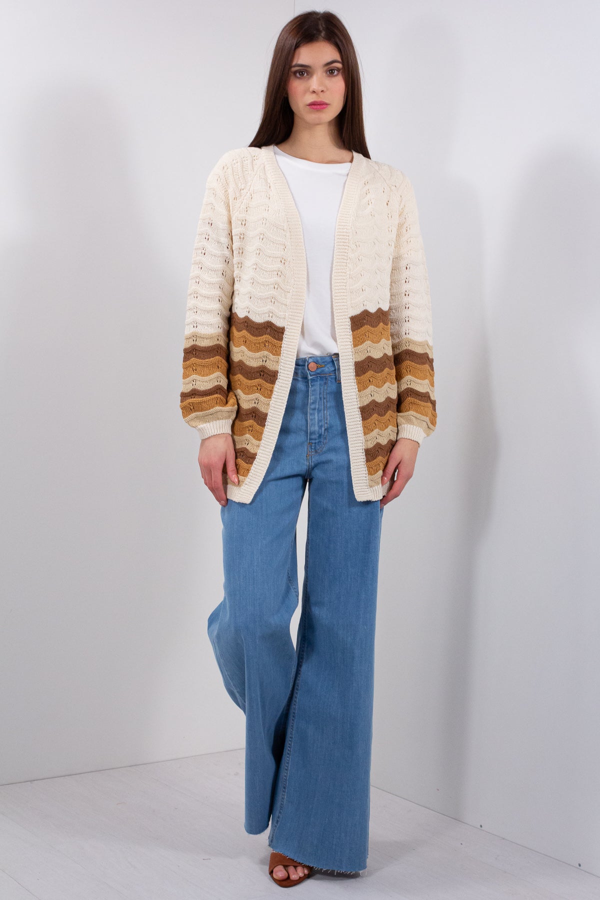 CARDIGAN ONDE COLORATE