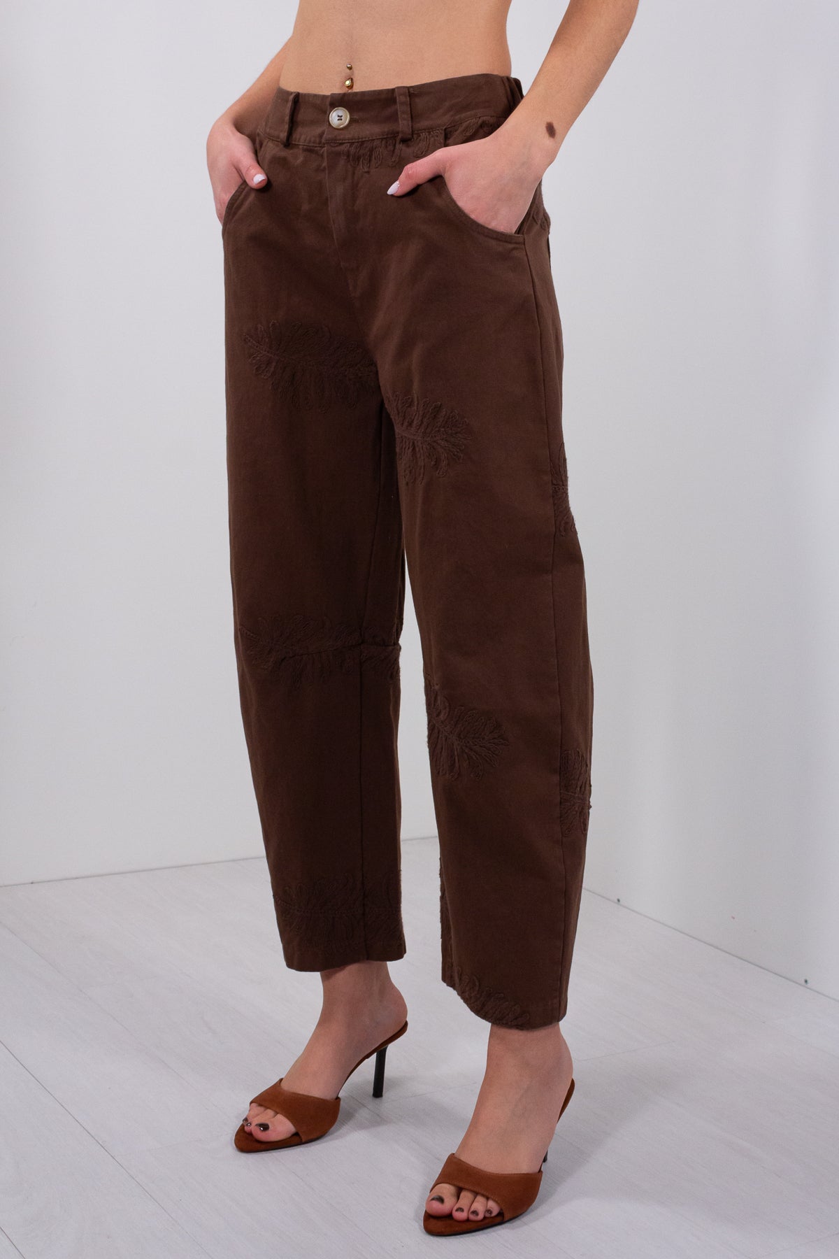 PANTALONE OVETTO RICAMO