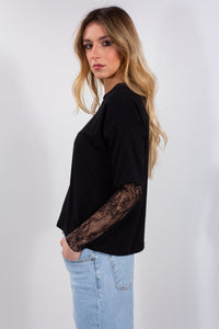 T-SHIRT + MANICA PIZZO