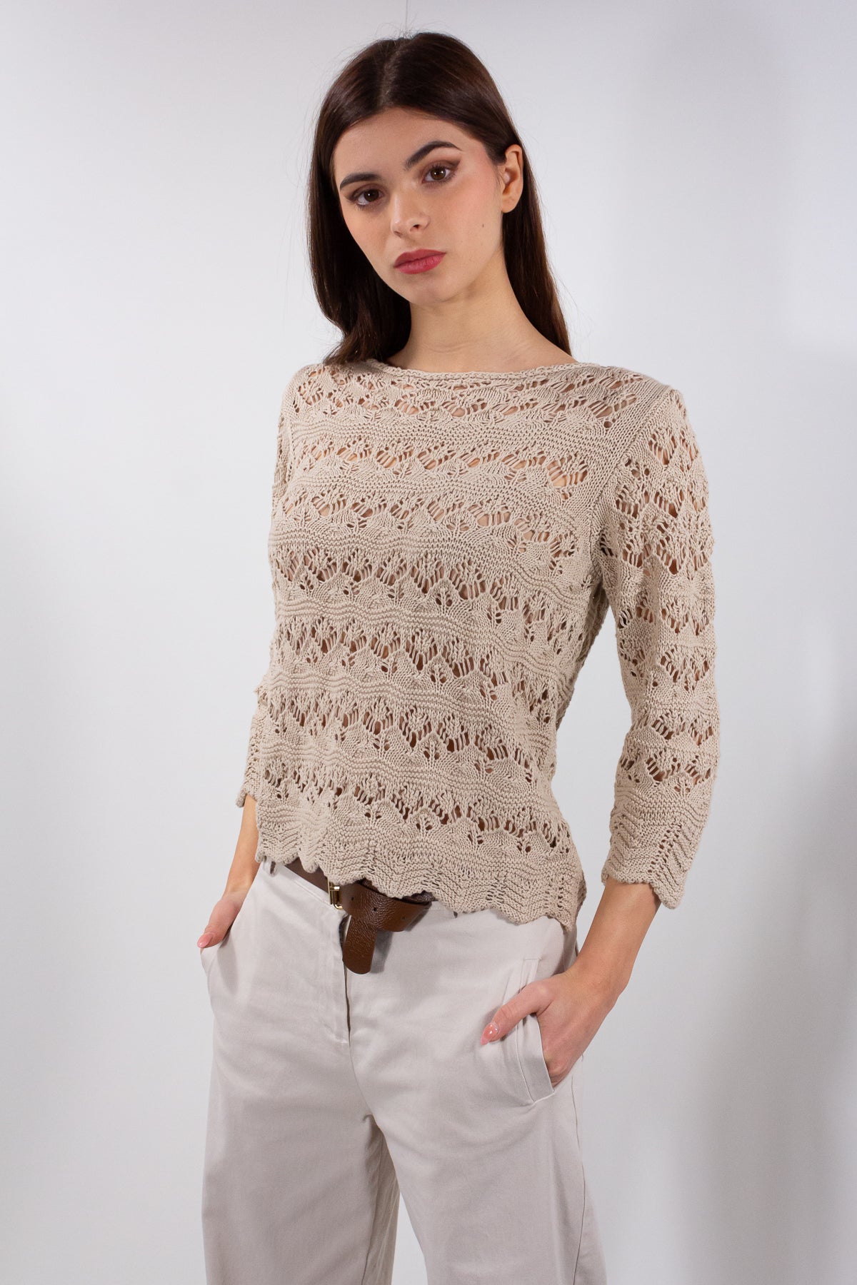 MAGLIA TRAFORATA 3/4
